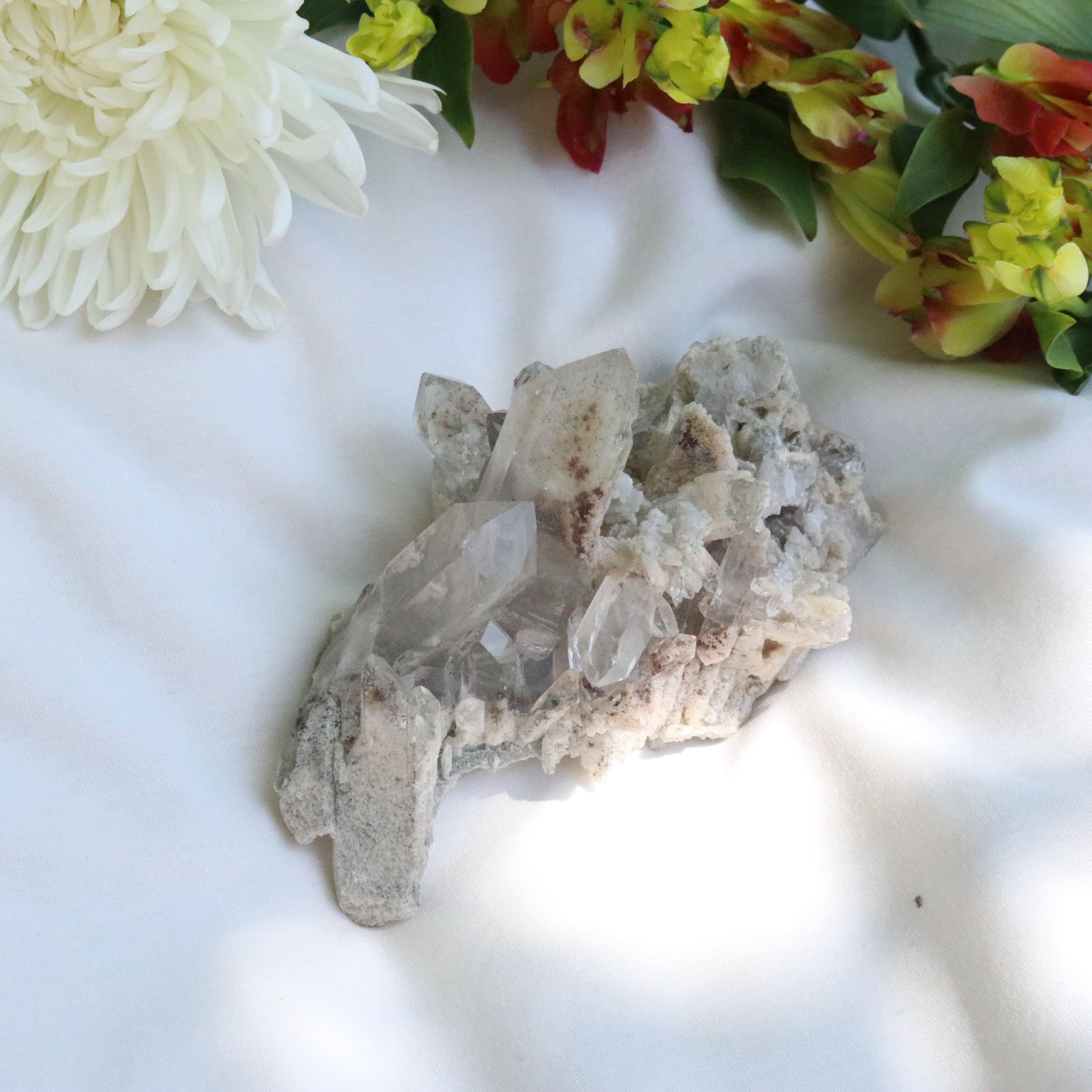 Inclusion Quartz Cluster from Brazil ~ Healing and Energetic - Earth Family Crystals