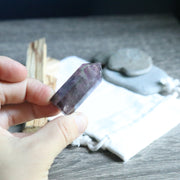 Purple ~ Rainbow Fluorite Polished Point Mini - Earth Family Crystals