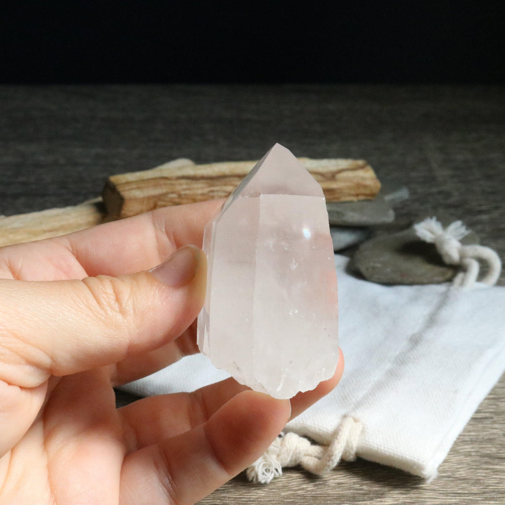 Stunning Energy ~ Natural Lemurian Quartz Point from Brazil - Earth Family Crystals