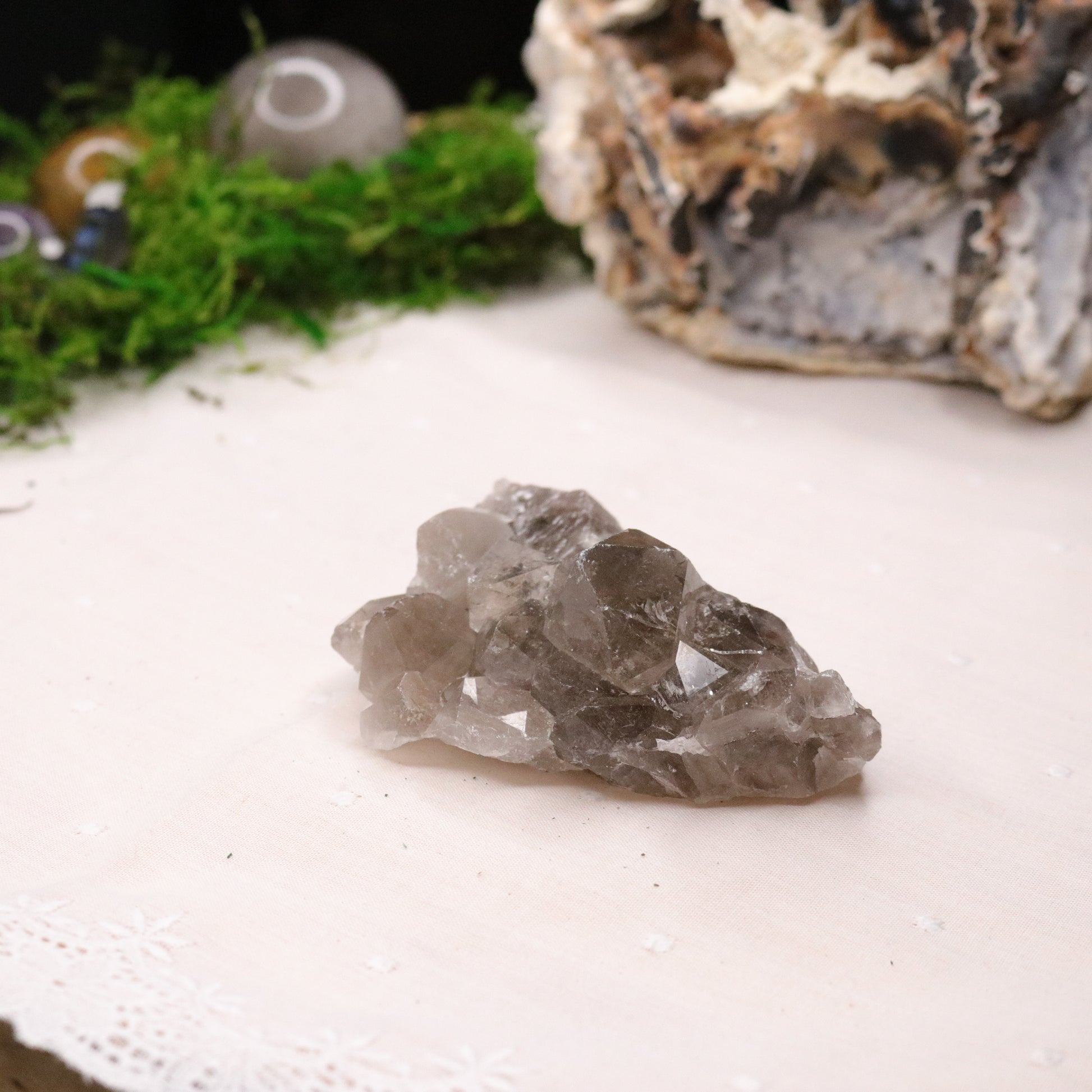 Top Grade Smoky Quartz Points Cluster from Brazil ~ Beautiful Energy - Earth Family Crystals