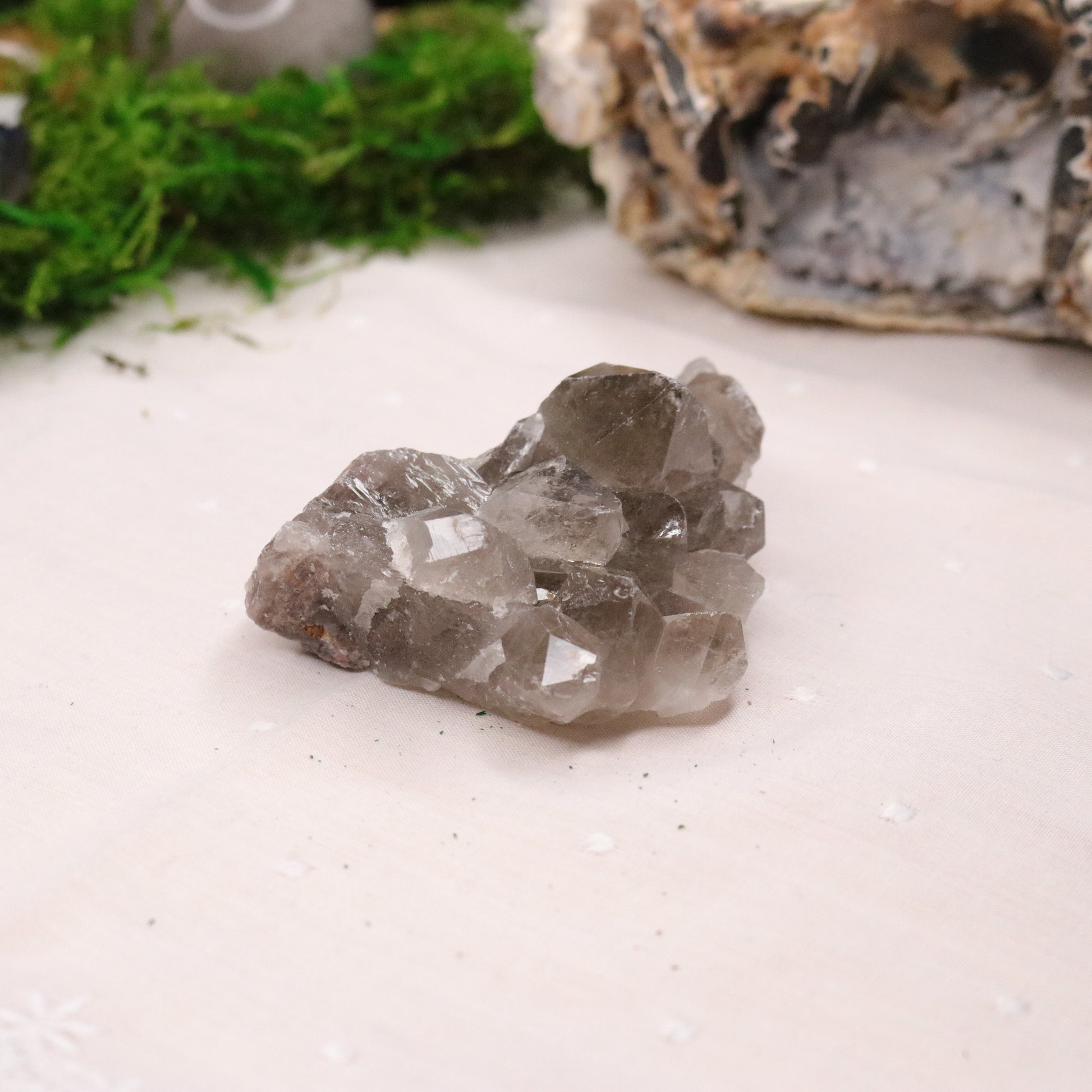 Top Grade Smoky Quartz Points Cluster from Brazil ~ Beautiful Energy - Earth Family Crystals