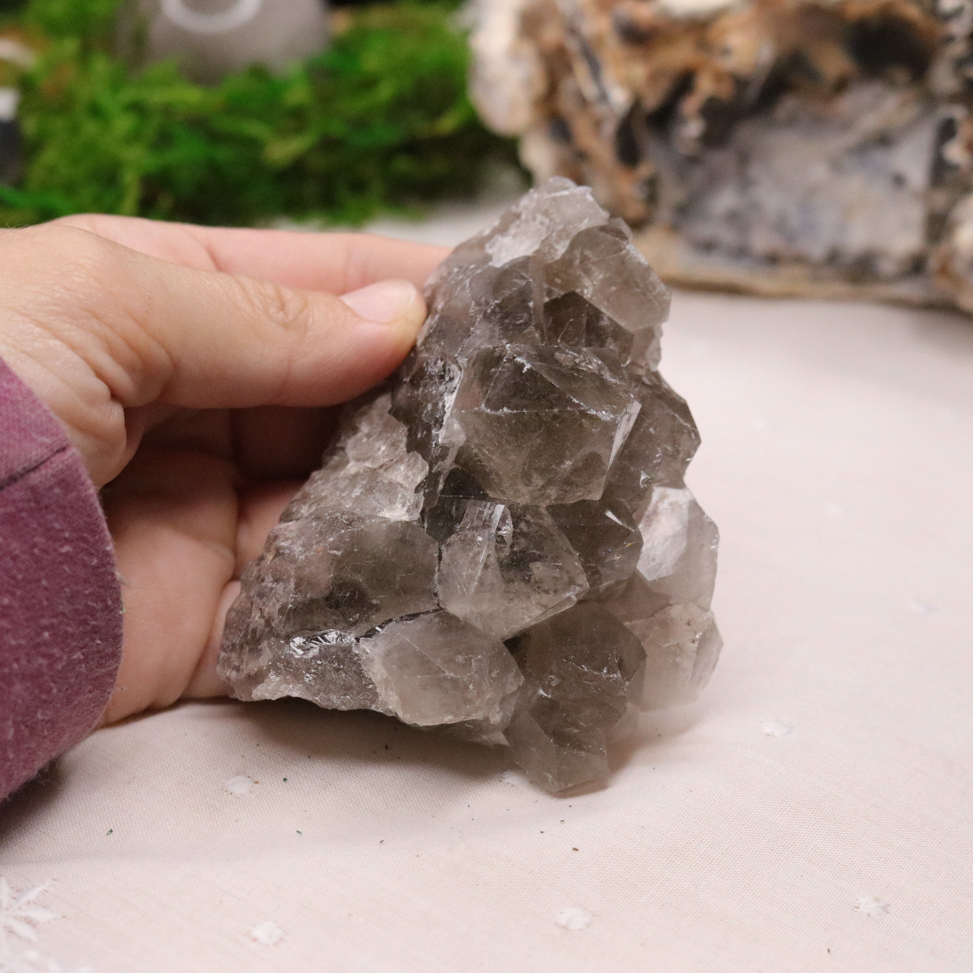 Top Grade Smoky Quartz Points Cluster from Brazil ~ Beautiful Energy - Earth Family Crystals