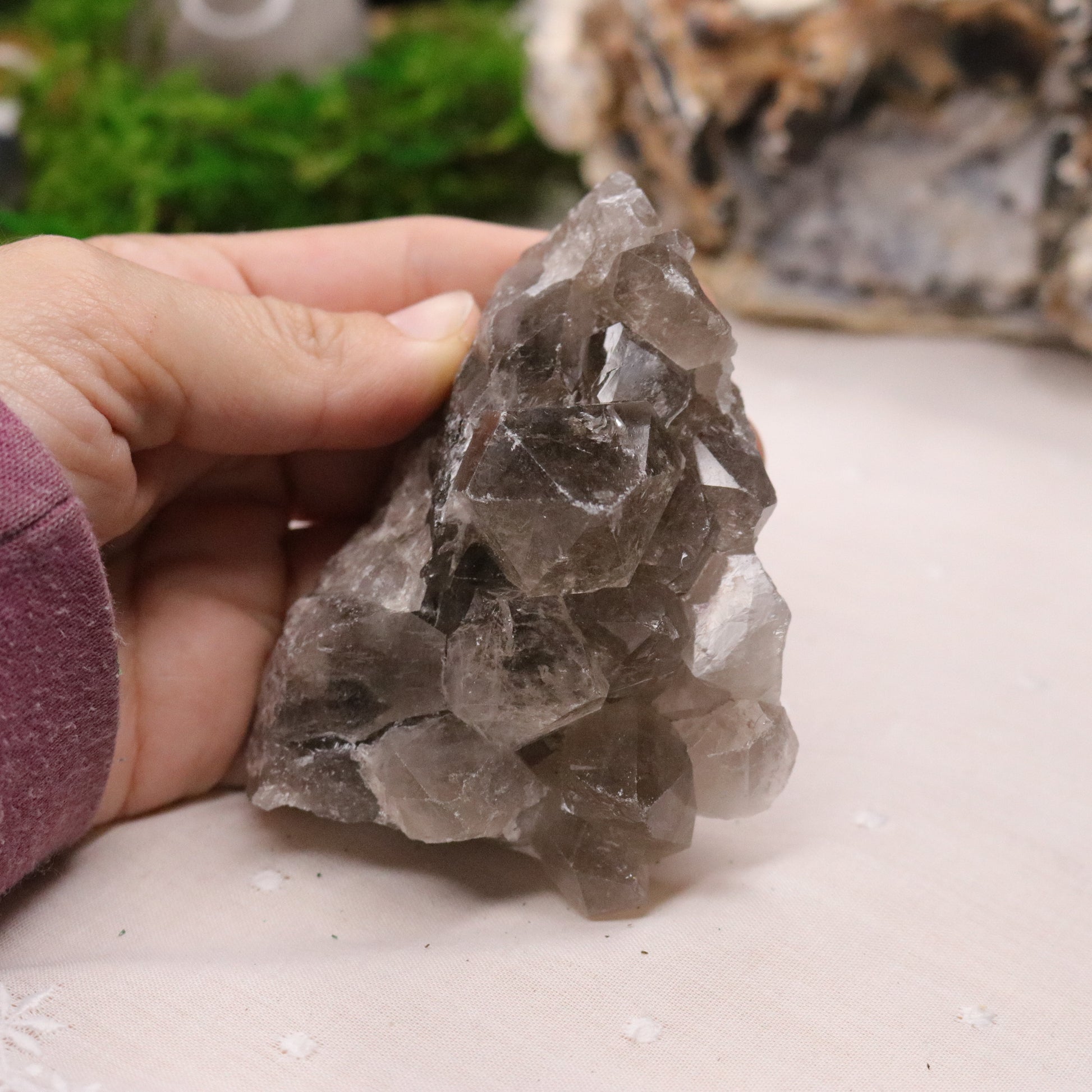 Top Grade Smoky Quartz Points Cluster from Brazil ~ Beautiful Energy - Earth Family Crystals