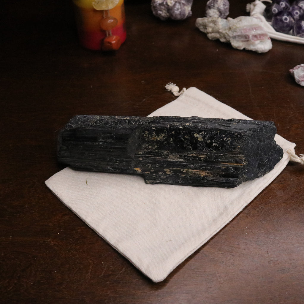 JUMBO Large Black Tourmaline Rod ~Display Specimen~ Protective and Grounding - Earth Family Crystals