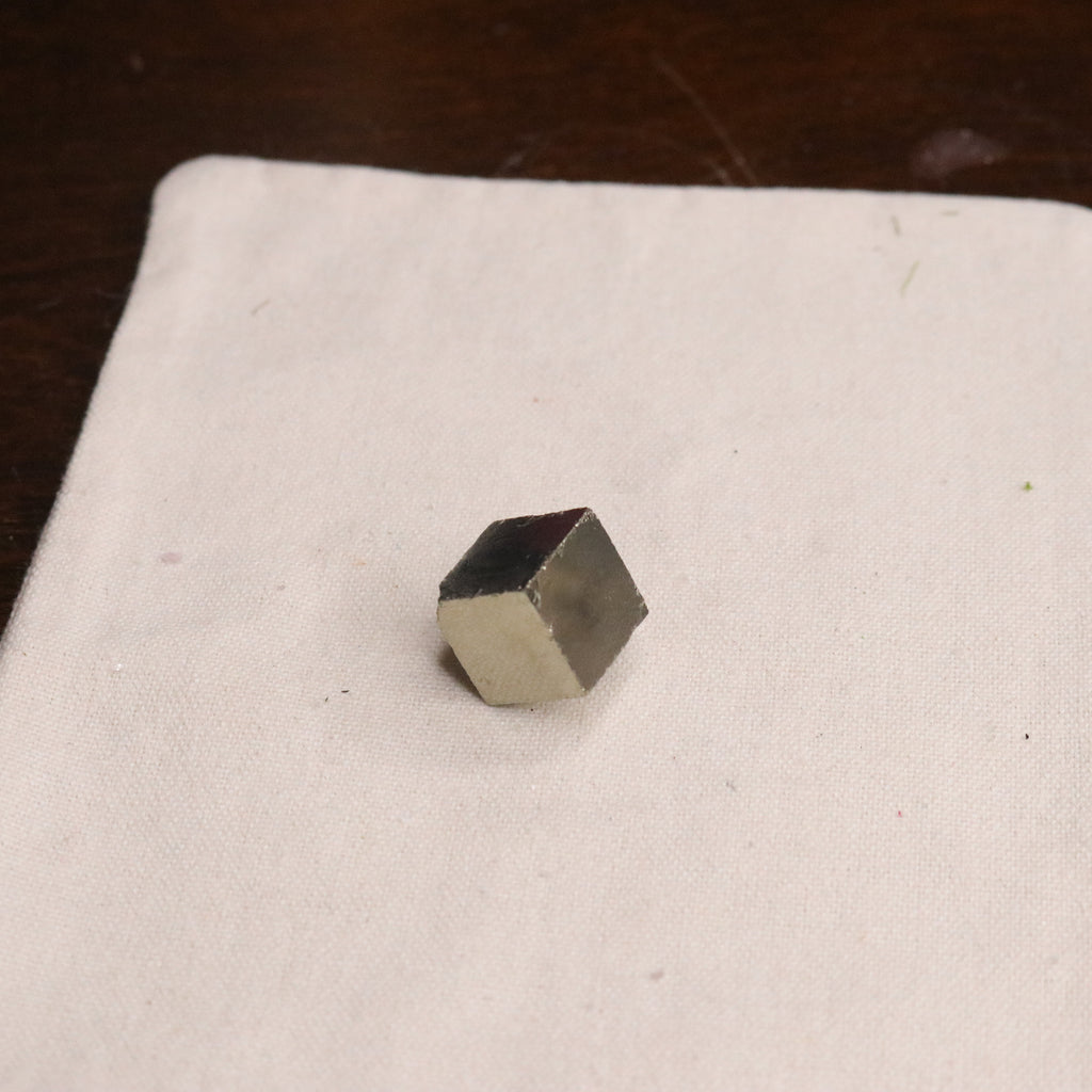 Small Unique  Pyrite Cube from Peru - Earth Family Crystals