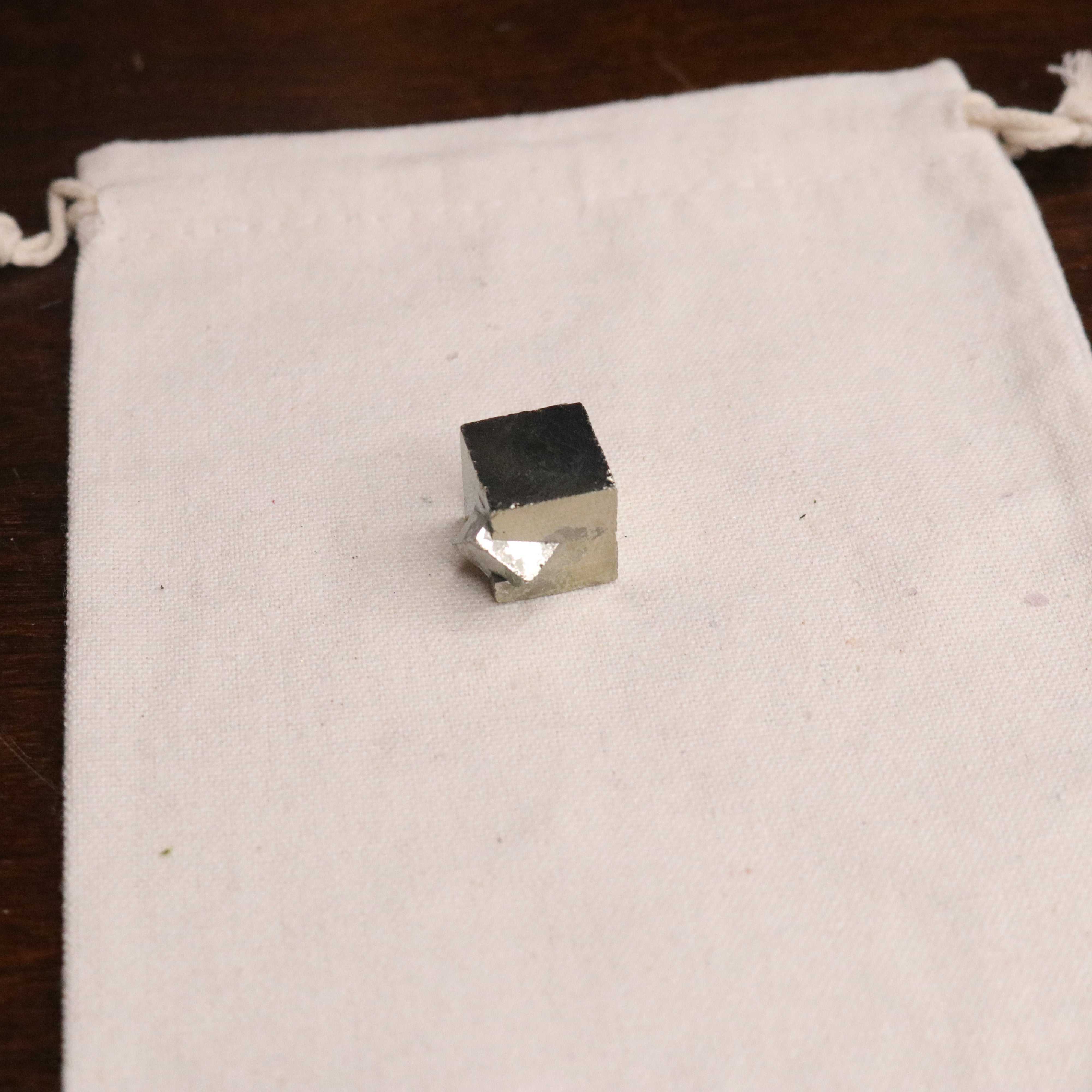 Small Unique  Pyrite Cube from Peru - Earth Family Crystals