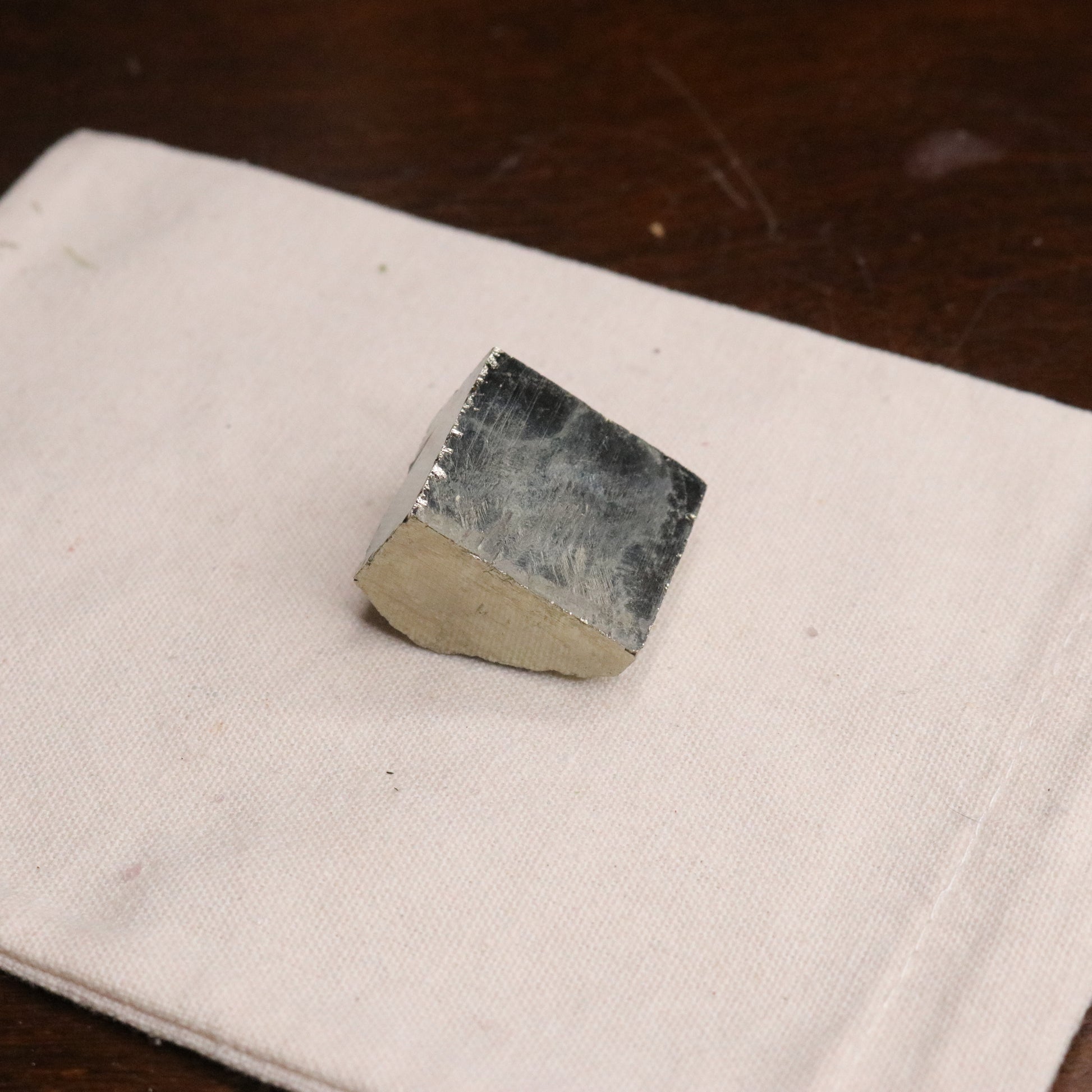 Pyrite Cube from Peru ~ Reflective and Grounding ~ EMF Balancer - Earth Family Crystals