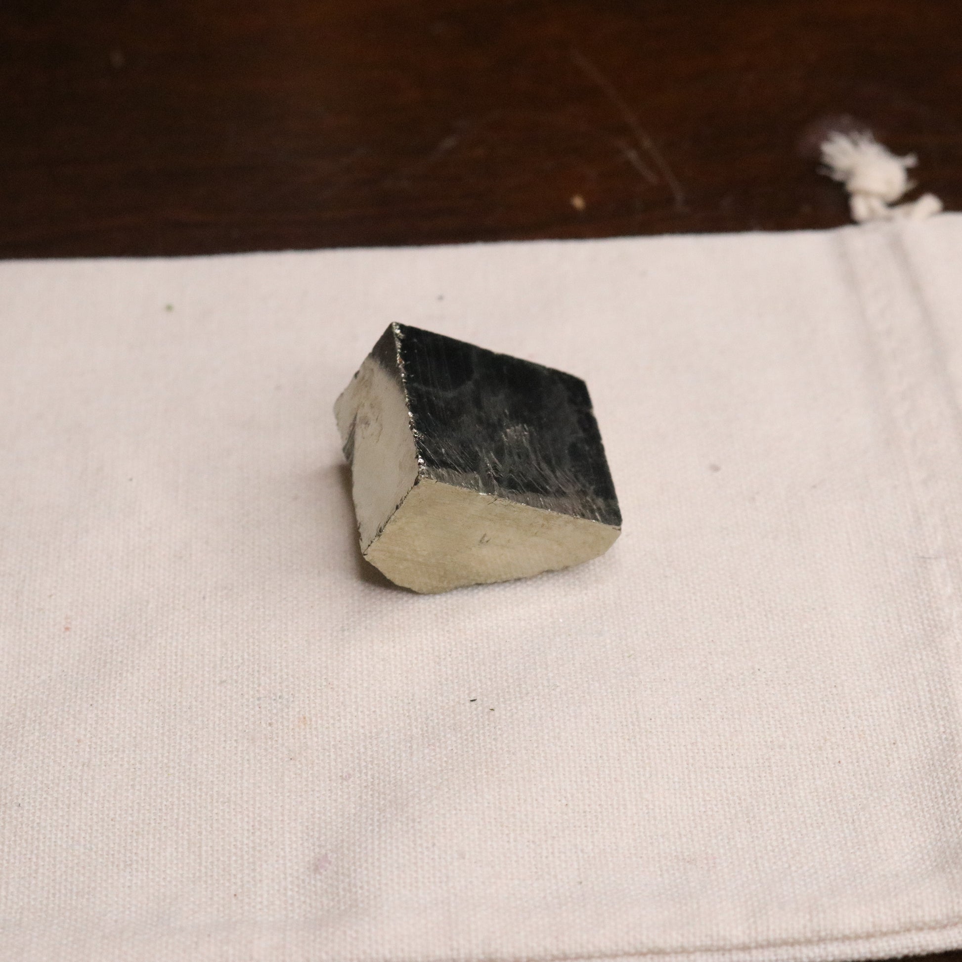 Pyrite Cube from Peru ~ Reflective and Grounding ~ EMF Balancer - Earth Family Crystals