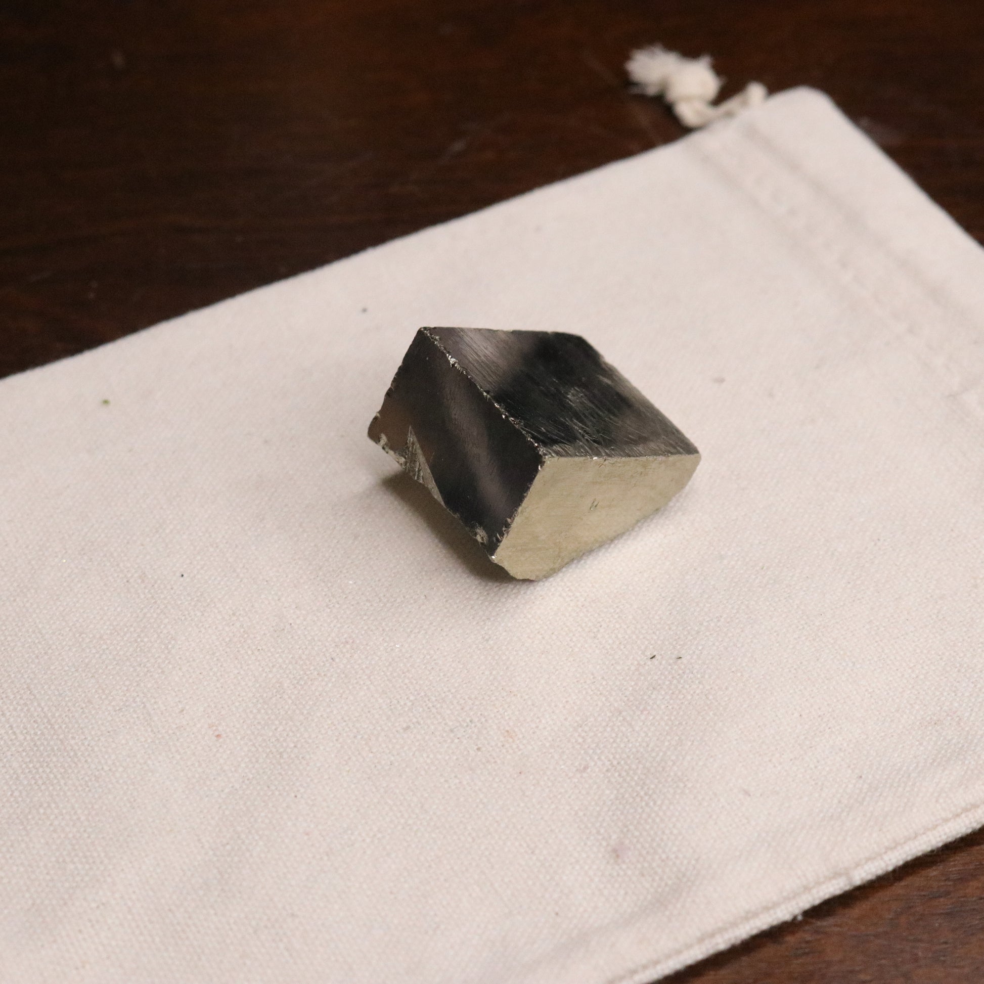 Pyrite Cube from Peru ~ Reflective and Grounding ~ EMF Balancer - Earth Family Crystals