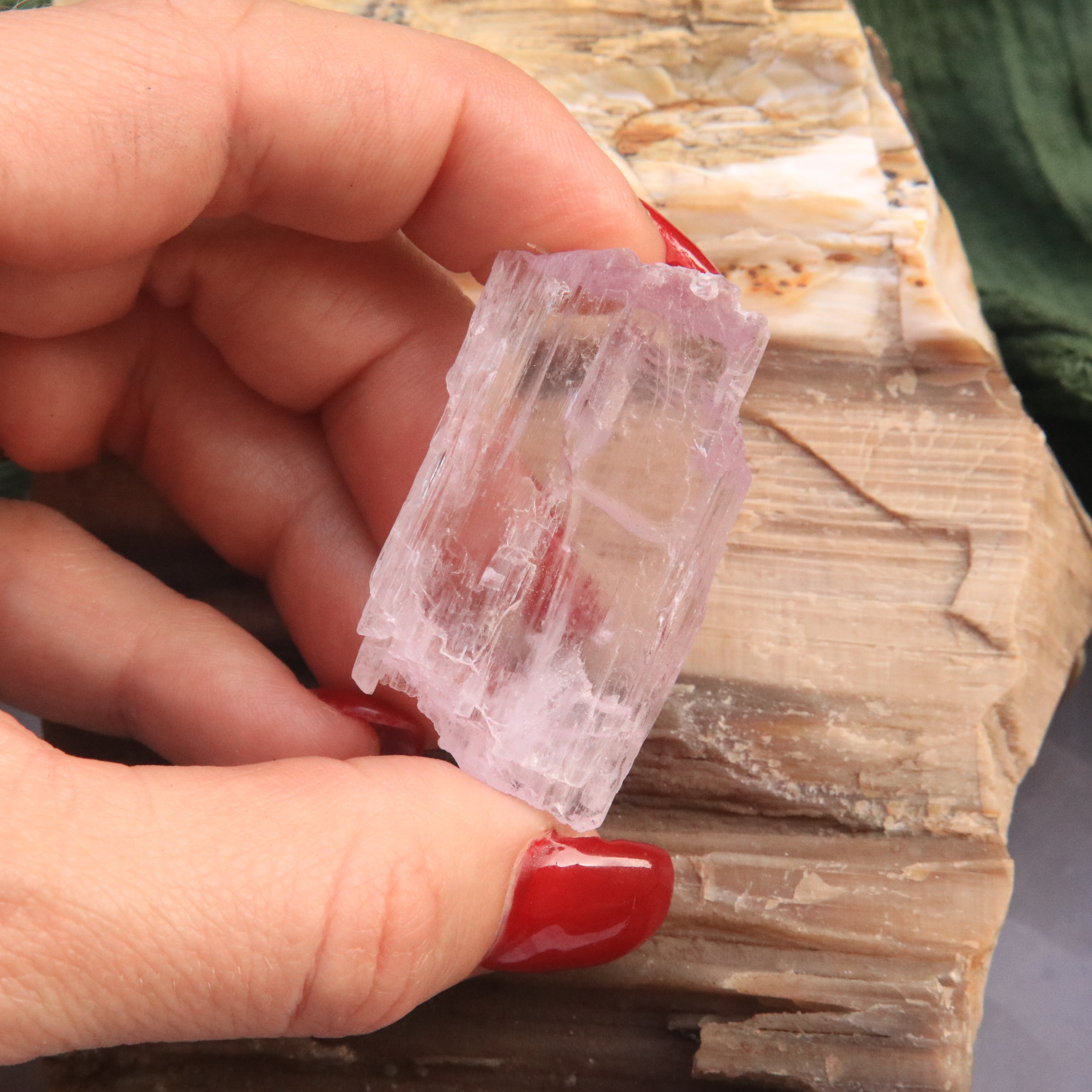 Ultra Clarity Pink Kunzite High Grade Gemmy Natural Specimen