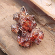 Cosmic Red Rarity Zincite Crystal Cluster