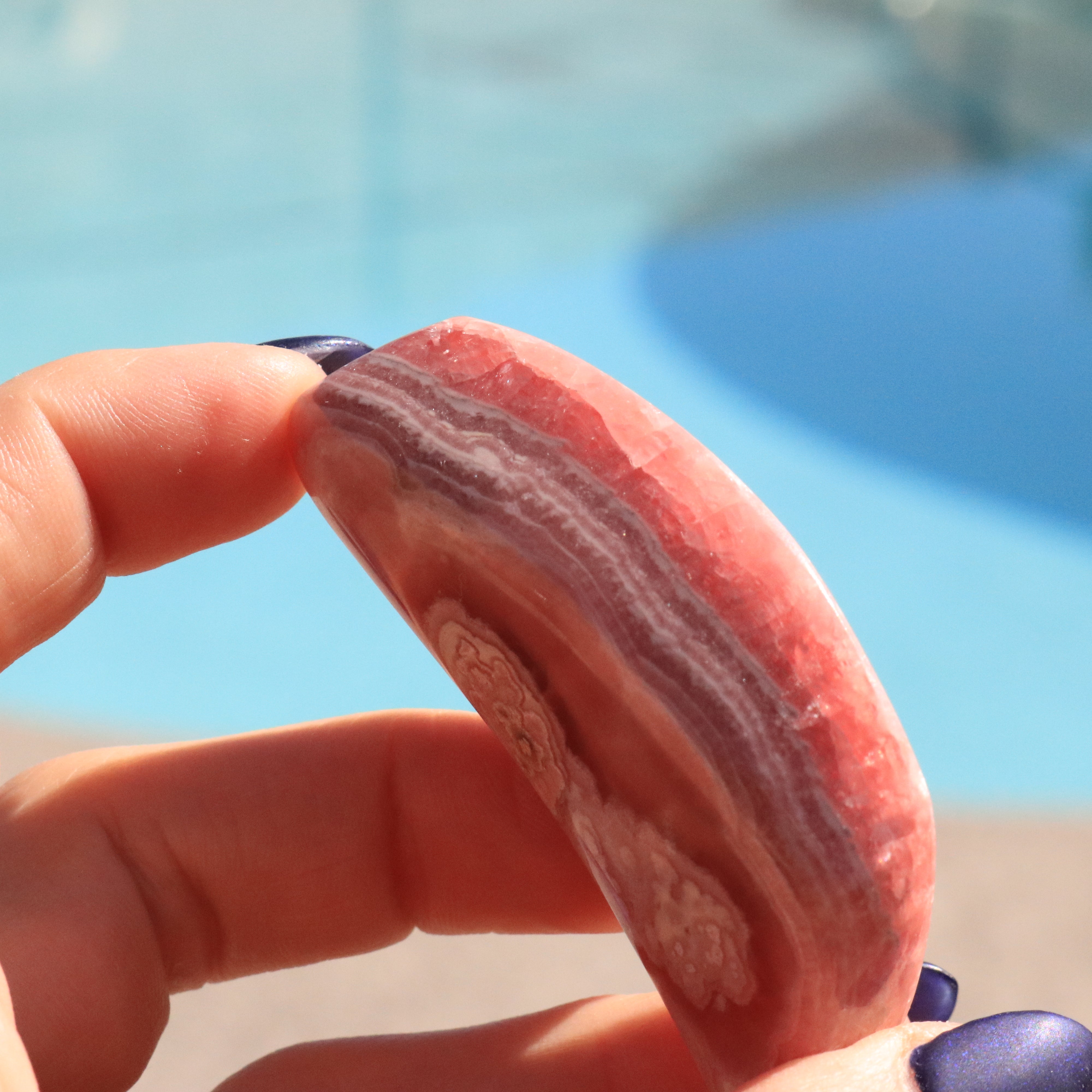 High Grade Rhodochrosite Gemstone Carving from Argentine Republic