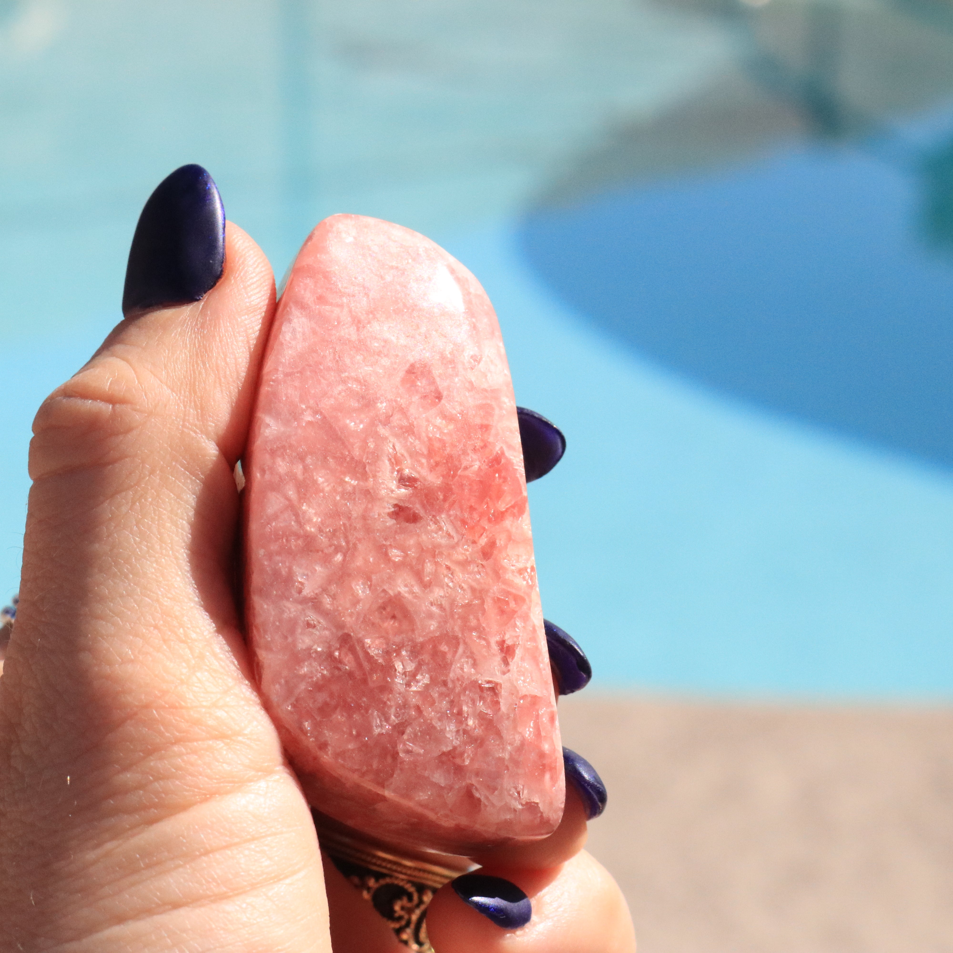 High Grade Rhodochrosite Gemstone Carving from Argentine Republic