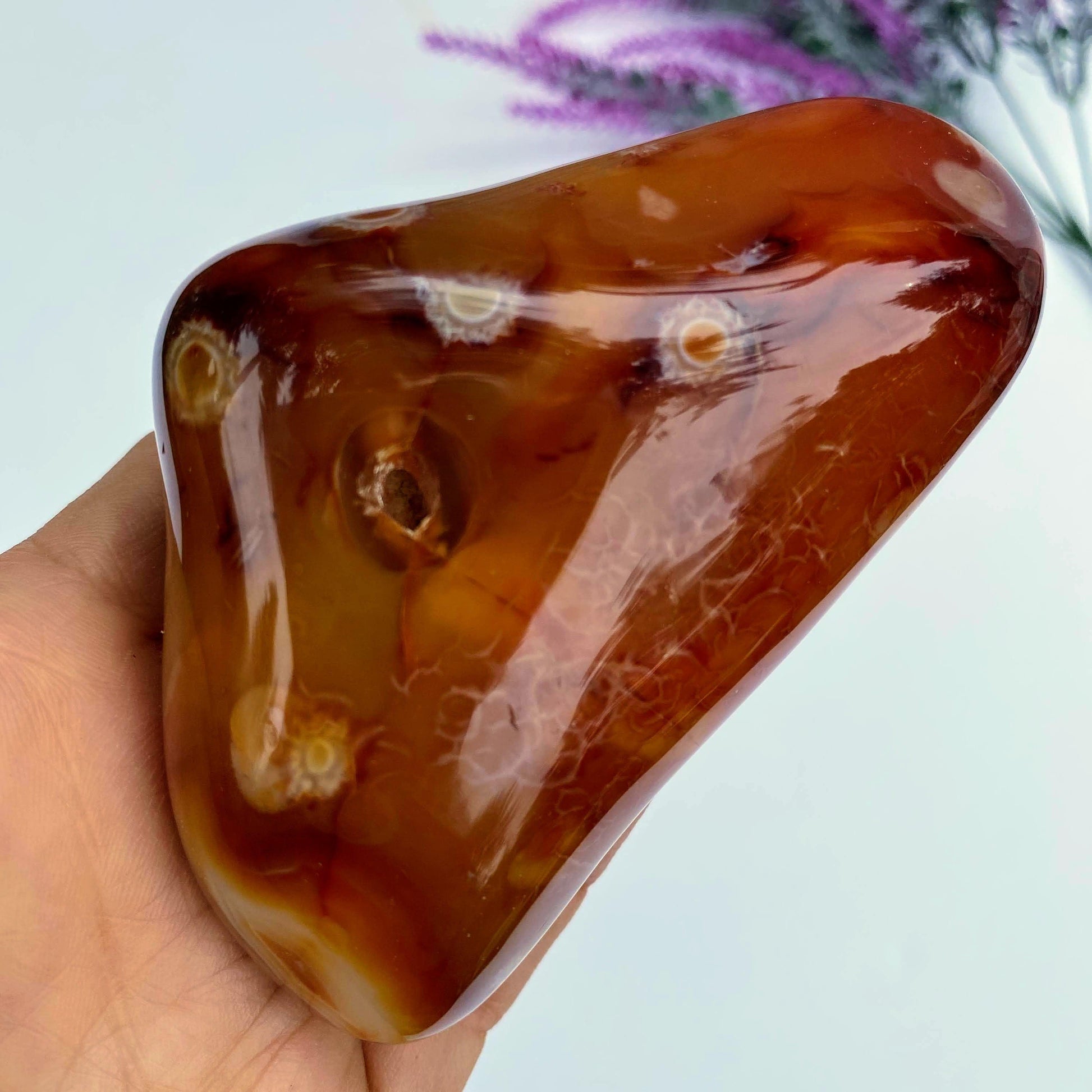 Fiery Orange Shiny Carnelian Chunky Free Form Specimen From Madagascar - Earth Family Crystals