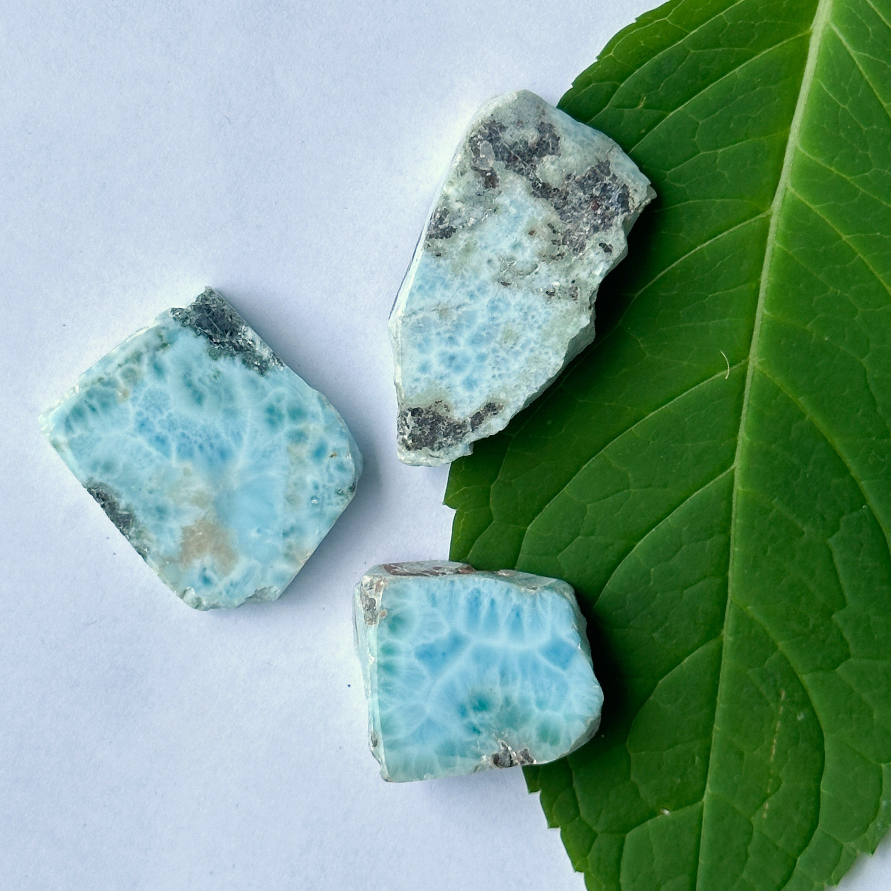 Grade AA Genuine Blue Larimar Chunks