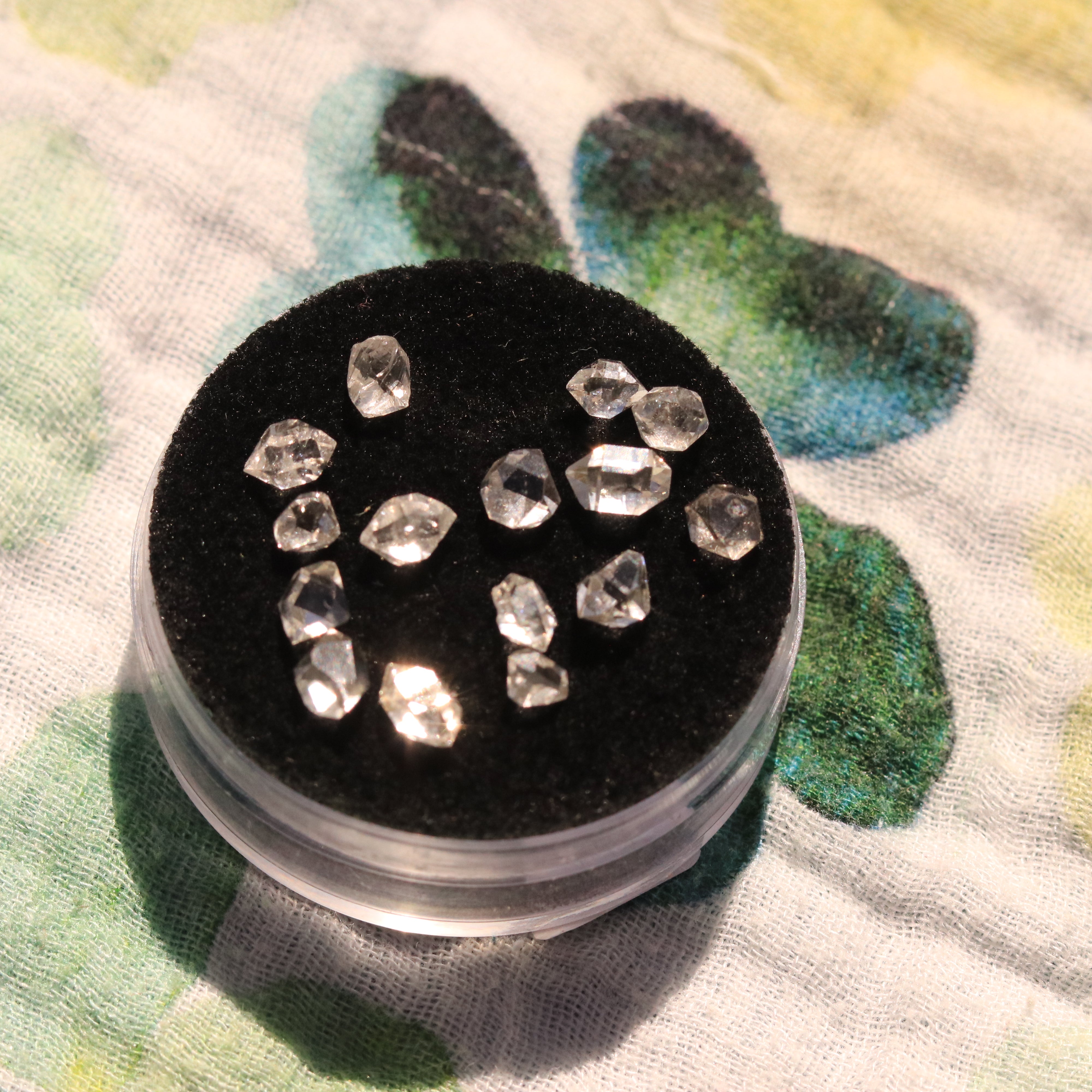 Grade A Herkimer Diamond Set for Promoting Balance and Abundance