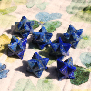 Blue Lapis Lazuli Merkaba Gemstone Carving