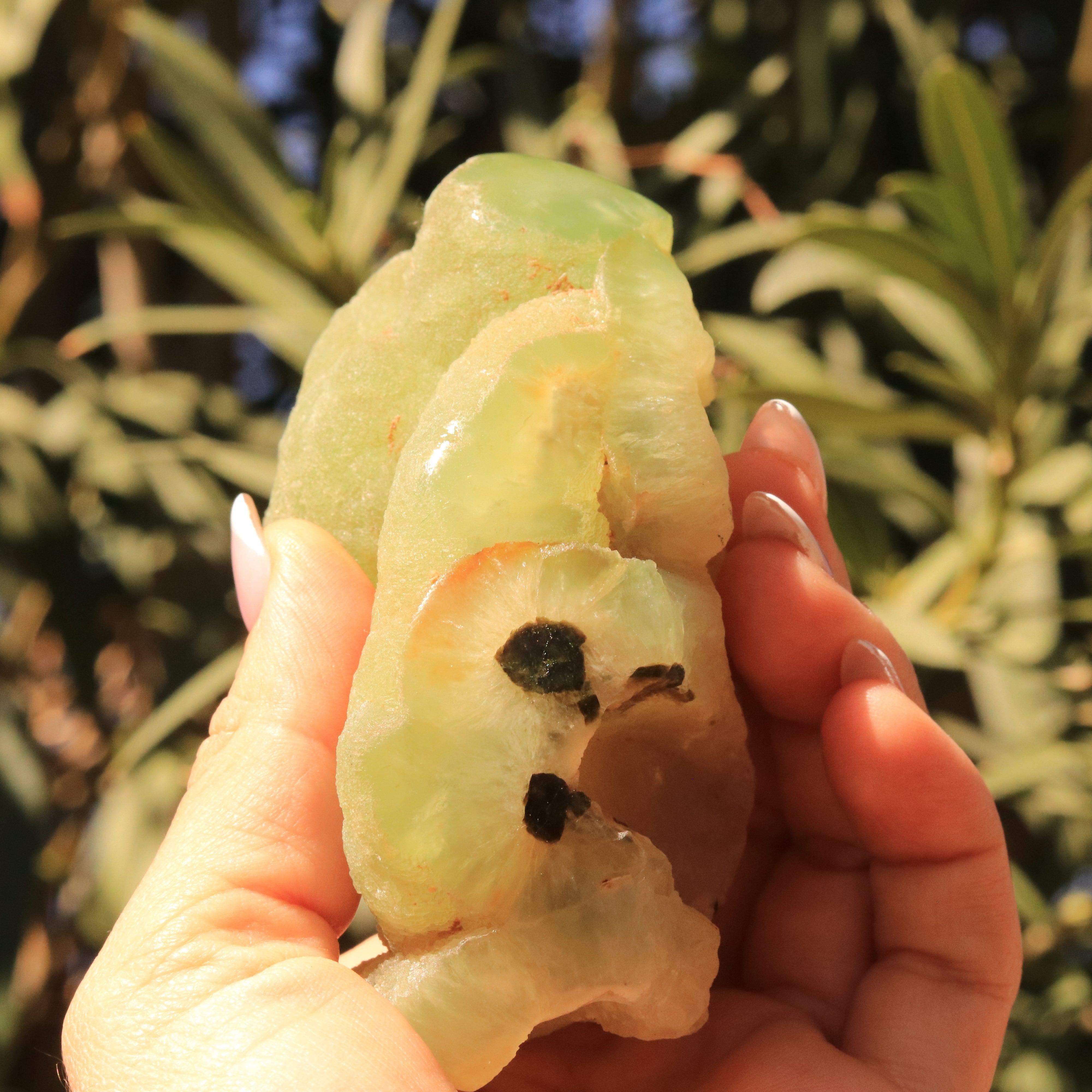 Rare Gorgeous Green Prehnite from Malawi, Africa