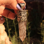 Garden Quartz Amulet ~ Shaman's Quartz Adornment for Healing and Alchemy