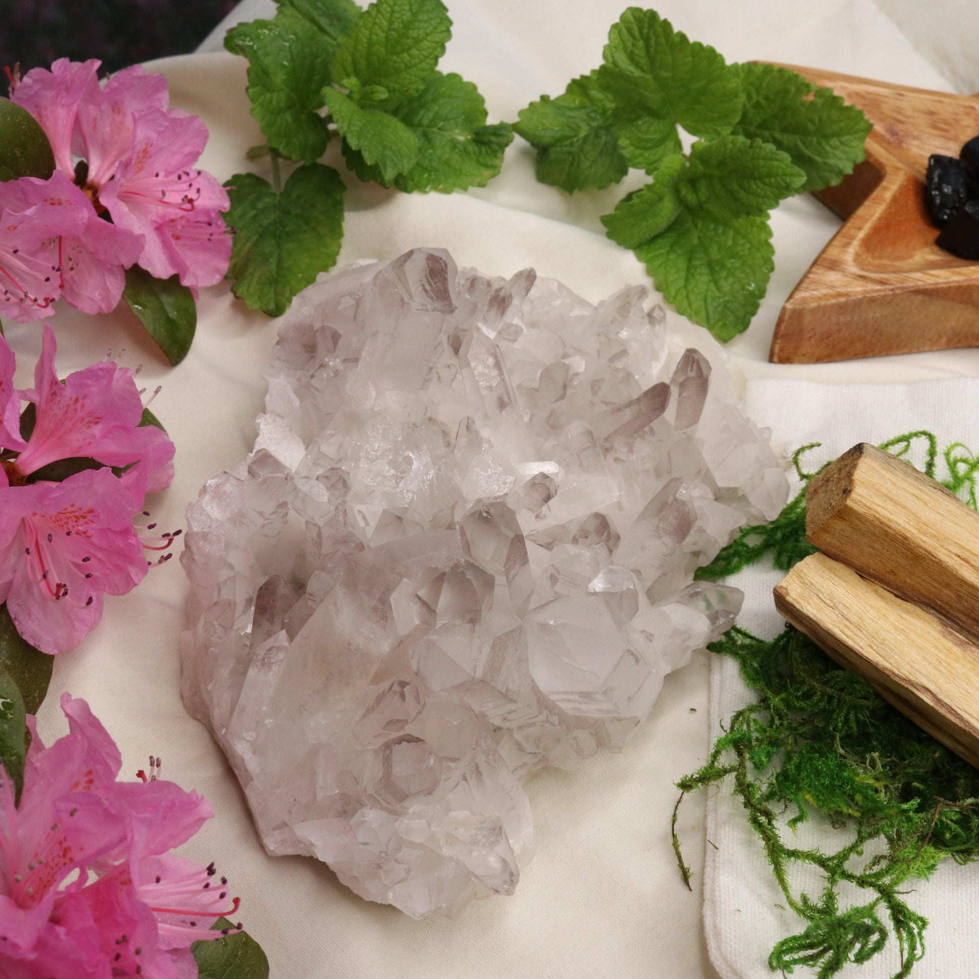 Large Lavender Lithium Quartz Cluster from Brazil ~ Beautiful Energy - Earth Family Crystals