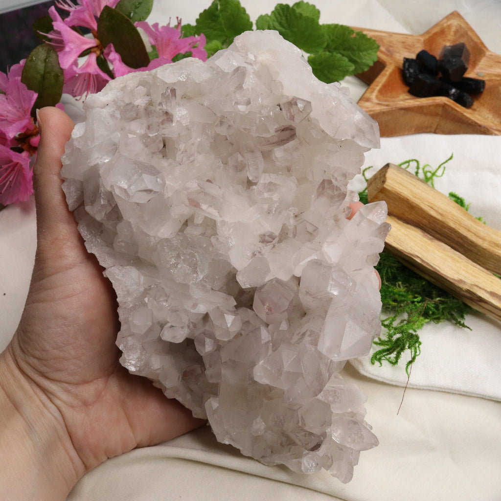 Large Lavender Lithium Quartz Cluster from Brazil ~ Beautiful Energy - Earth Family Crystals