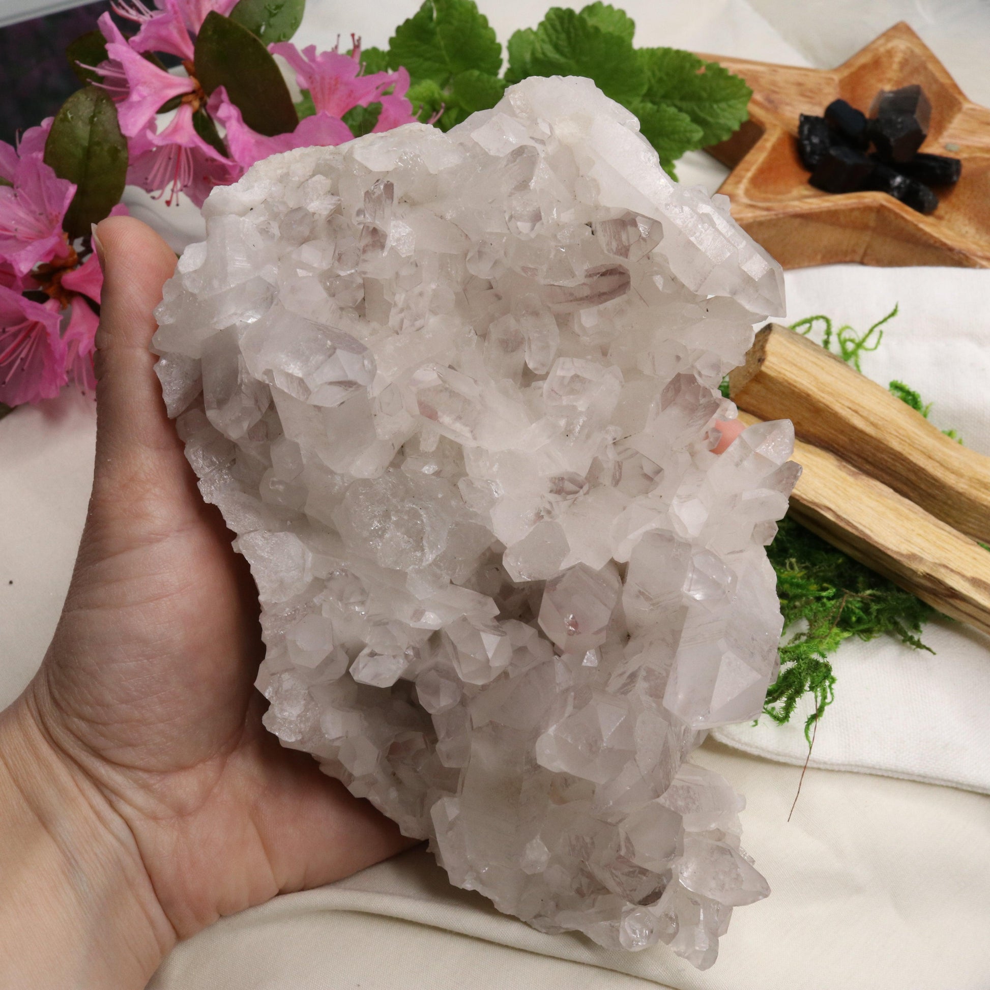 Large Lavender Lithium Quartz Cluster from Brazil ~ Beautiful Energy - Earth Family Crystals