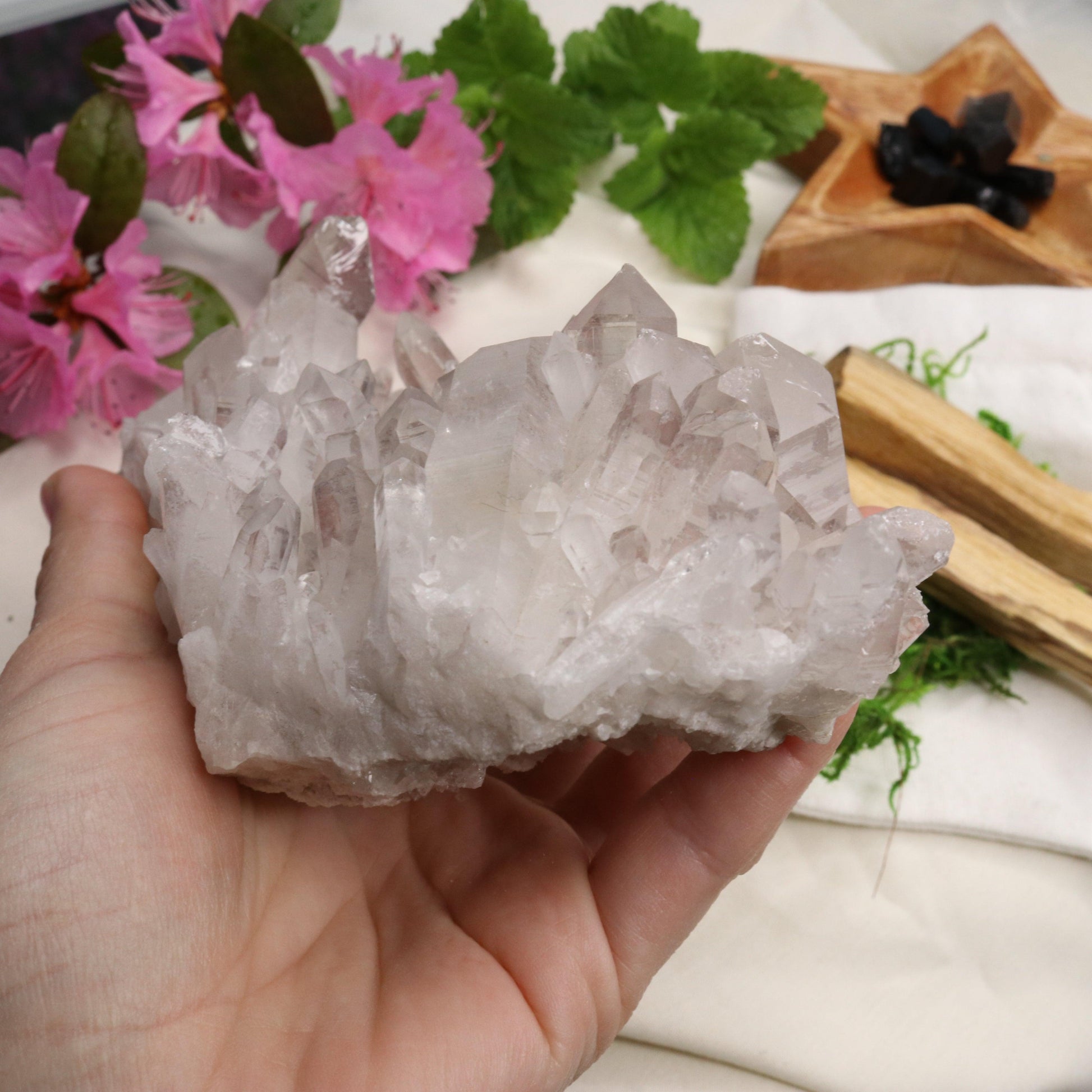 Large Lavender Lithium Quartz Cluster from Brazil ~ Beautiful Energy - Earth Family Crystals