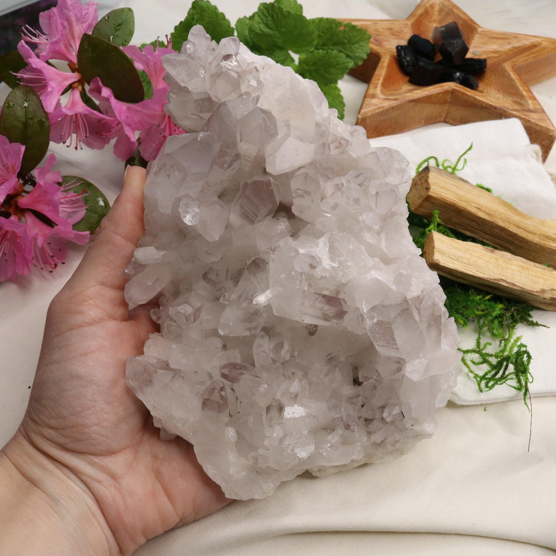 Large Lavender Lithium Quartz Cluster from Brazil ~ Beautiful Energy - Earth Family Crystals