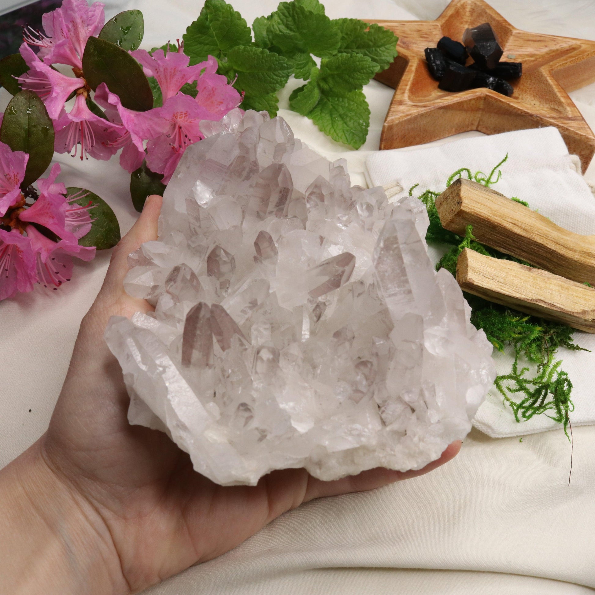 Large Lavender Lithium Quartz Cluster from Brazil ~ Beautiful Energy - Earth Family Crystals