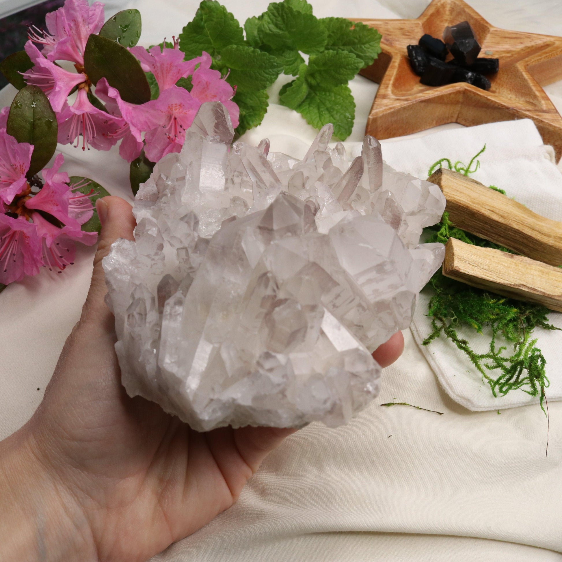 Large Lavender Lithium Quartz Cluster from Brazil ~ Beautiful Energy - Earth Family Crystals