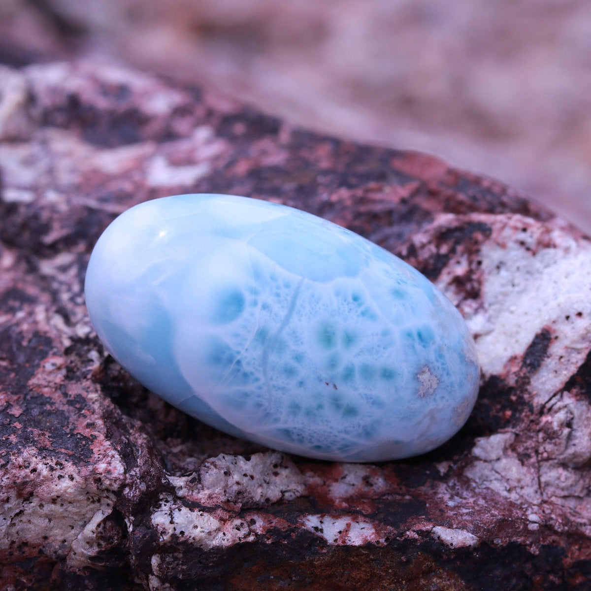 Larimar Shiva Stone Carving