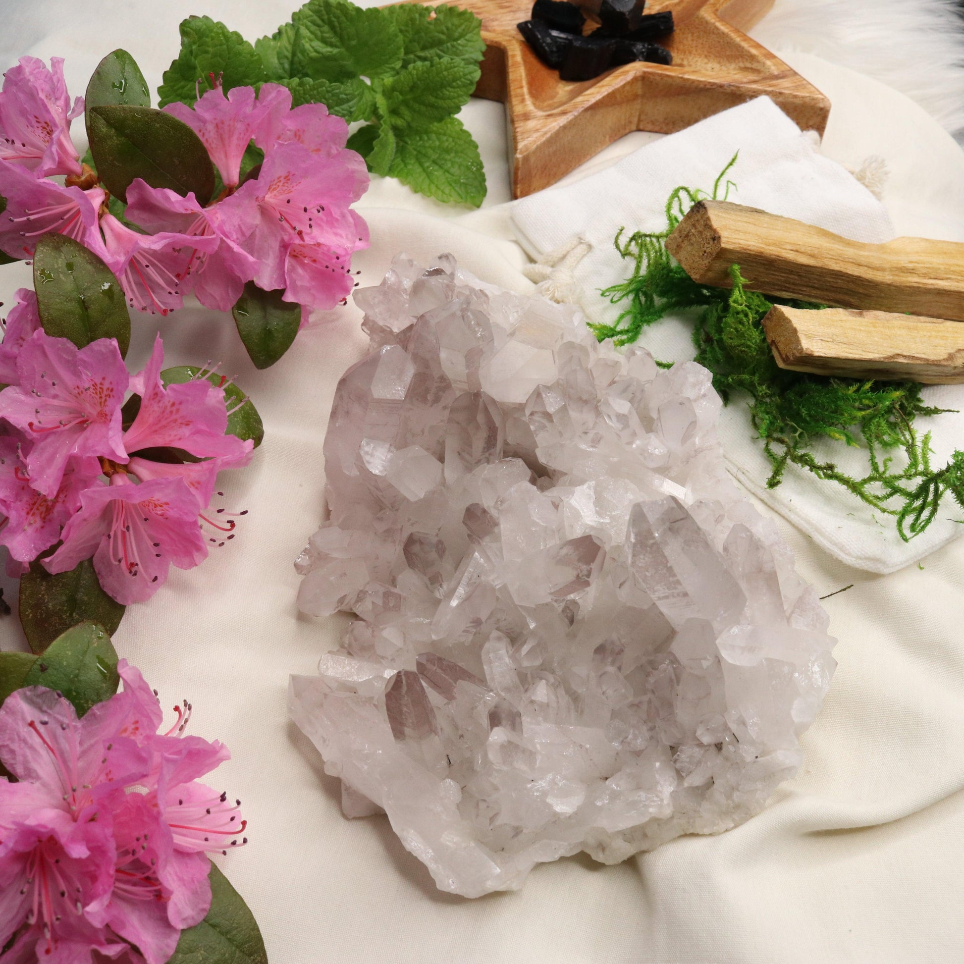 Large Lavender Lithium Quartz Cluster from Brazil ~ Beautiful Energy - Earth Family Crystals