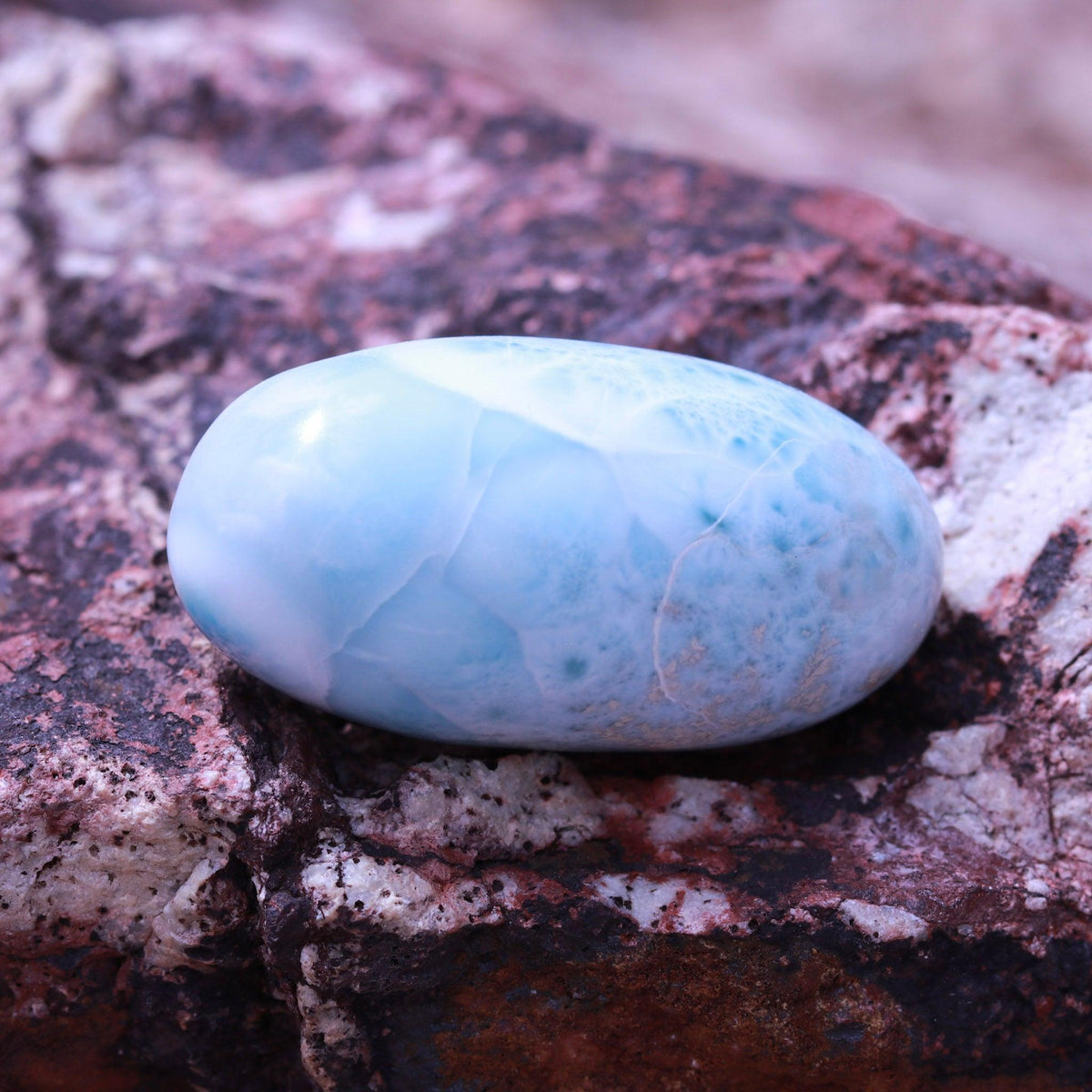 Larimar Shiva Stone Carving