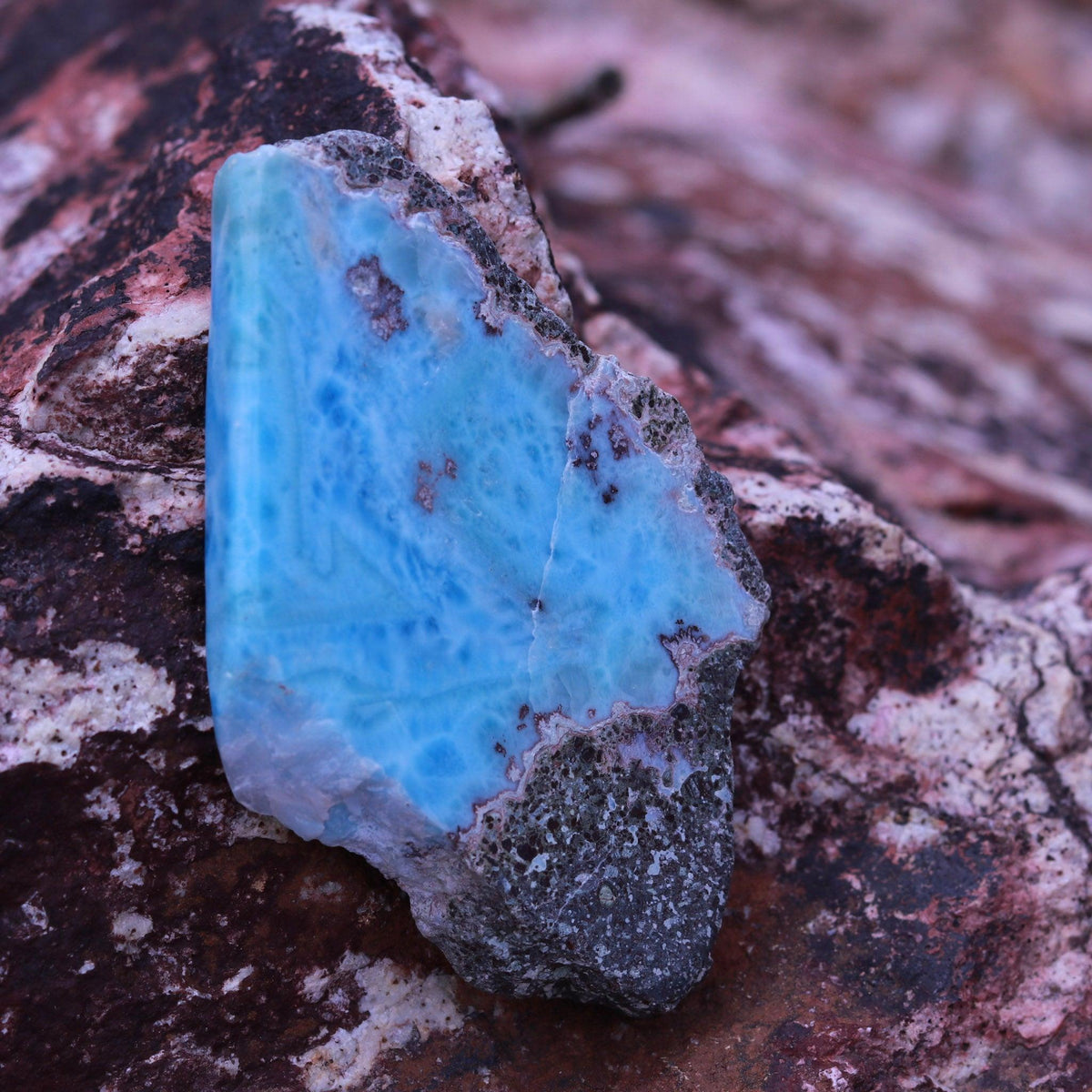 Deep Blue Larimar Stone