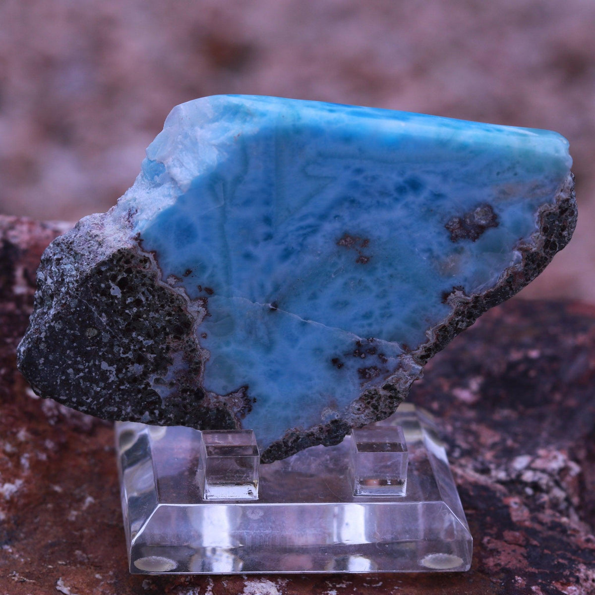 Deep Blue Larimar Stone