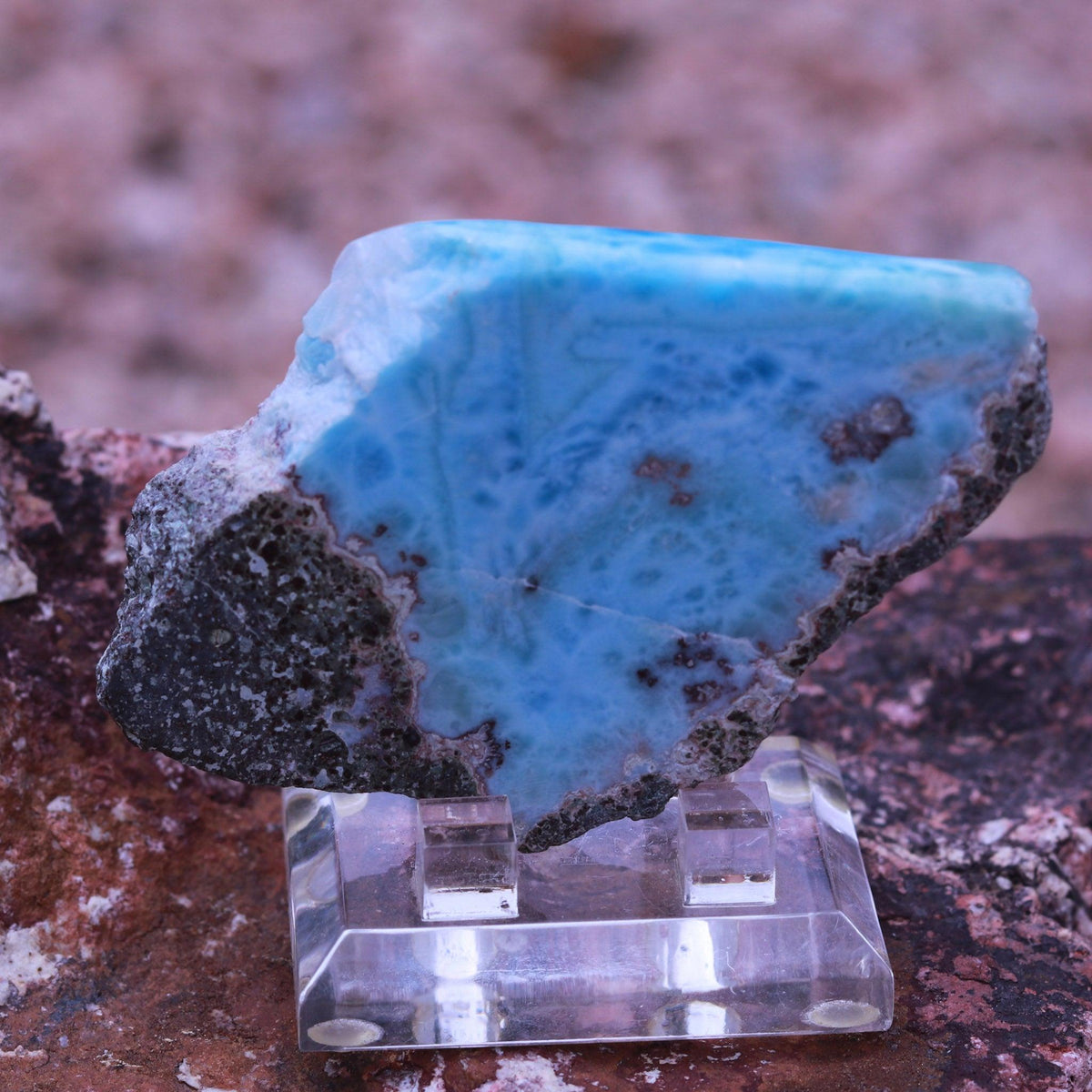 Deep Blue Larimar Stone
