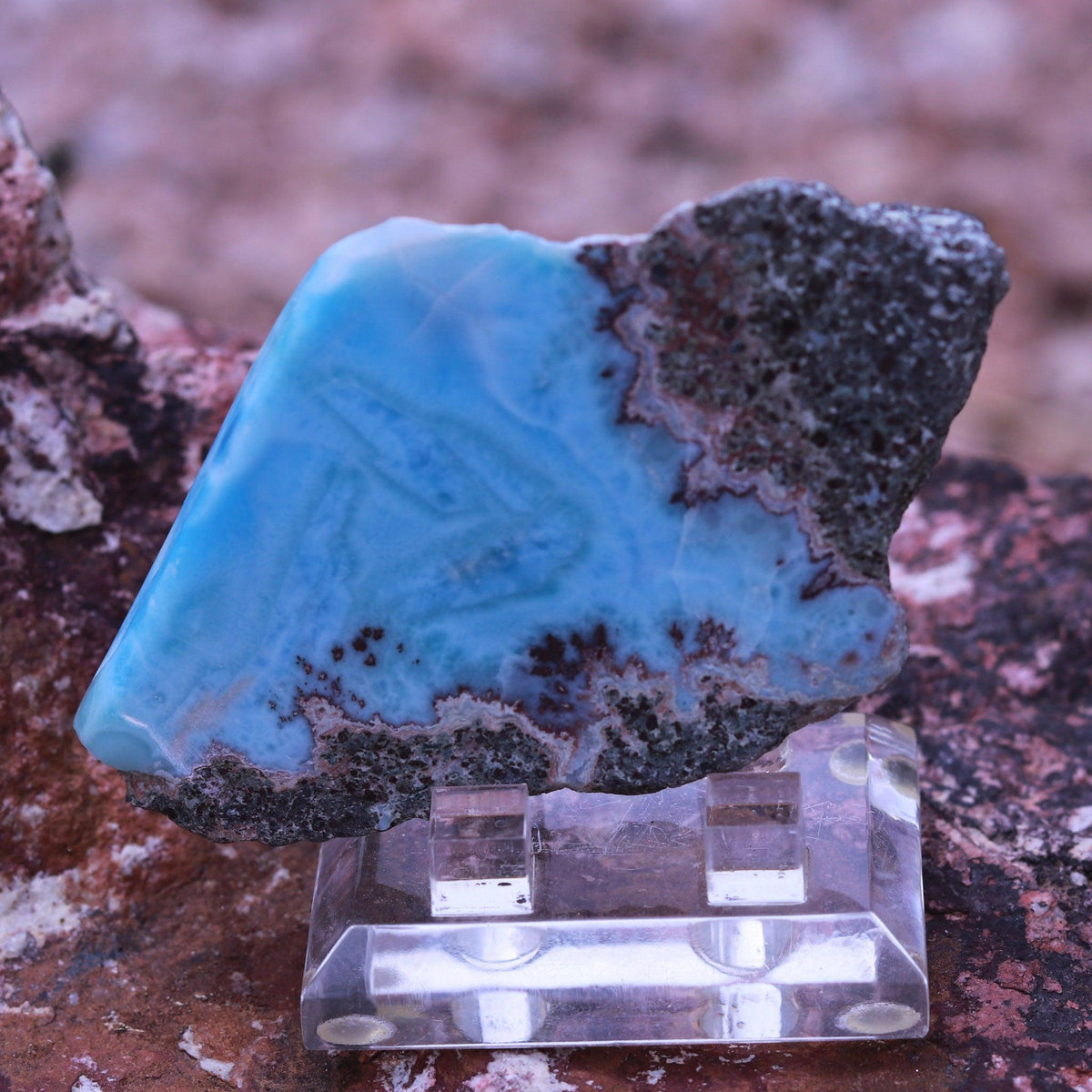 Deep Blue Larimar Stone