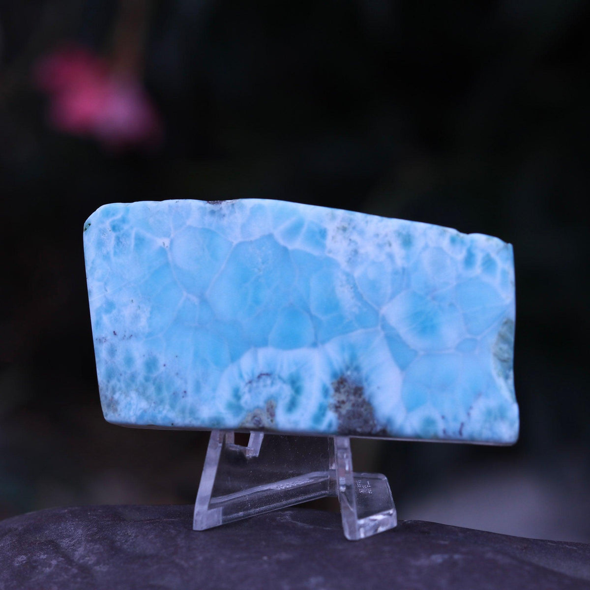 Grade A Gorgeous Display Larimar Polished Stone