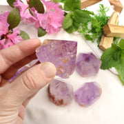 Adorable Pastel Purple Amethyst Points with Polished Top - Earth Family Crystals
