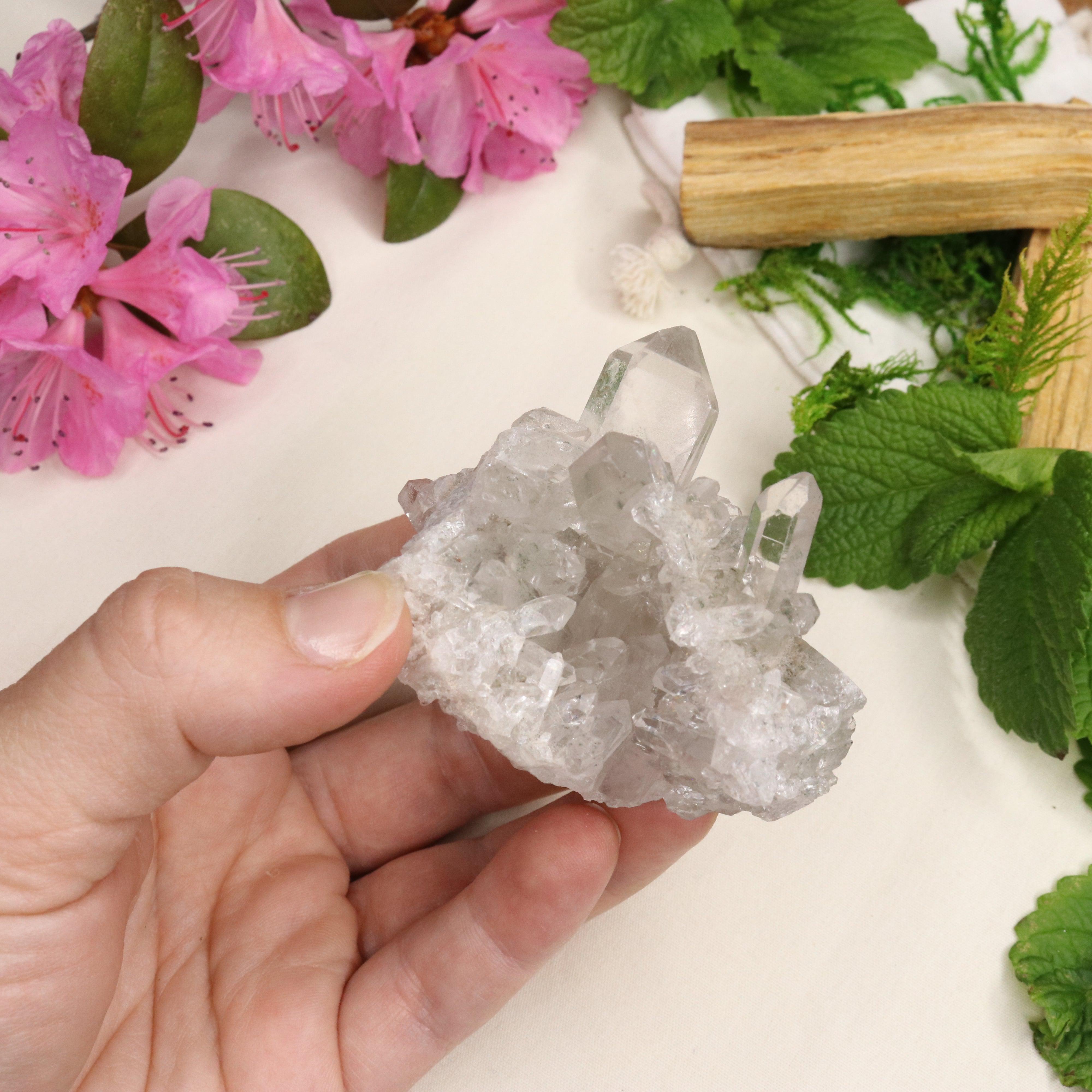 Gemmy Inclusion Quartz from Brazil ~ Beautiful Energy - Earth Family Crystals