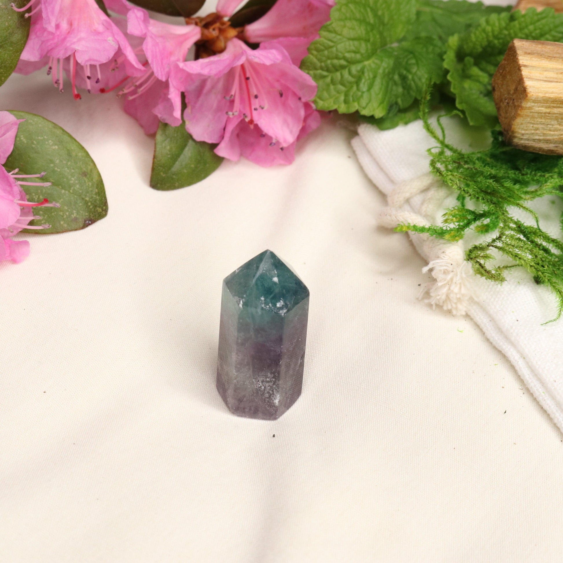 AA Grade Rainbow Fluorite Polished Mini Point #3 - Earth Family Crystals