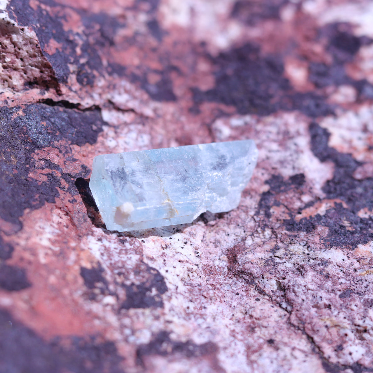 Aquamarine Crystal Natural Key Formation