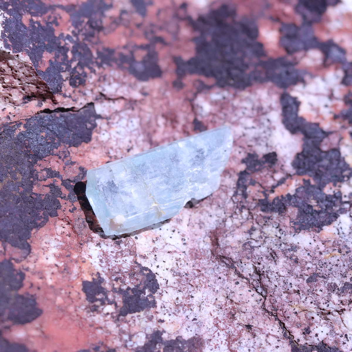 Aquamarine Crystal Natural Key Formation