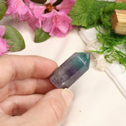 AA Grade Rainbow Fluorite Polished Mini Point #3 - Earth Family Crystals