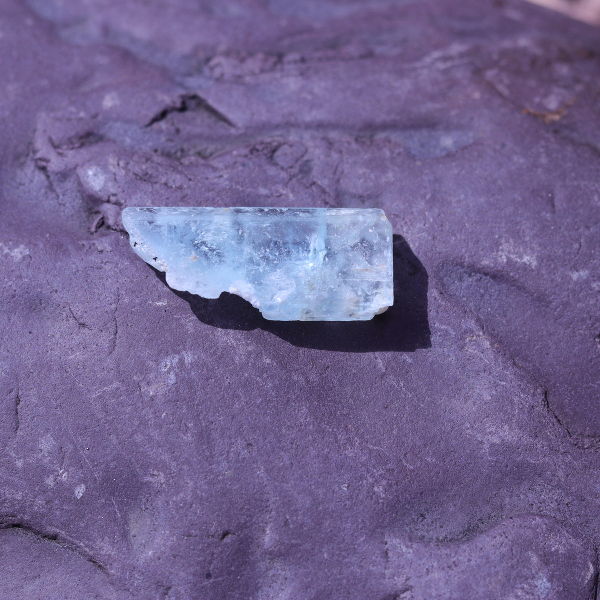 Aquamarine Crystal Natural Key Formation