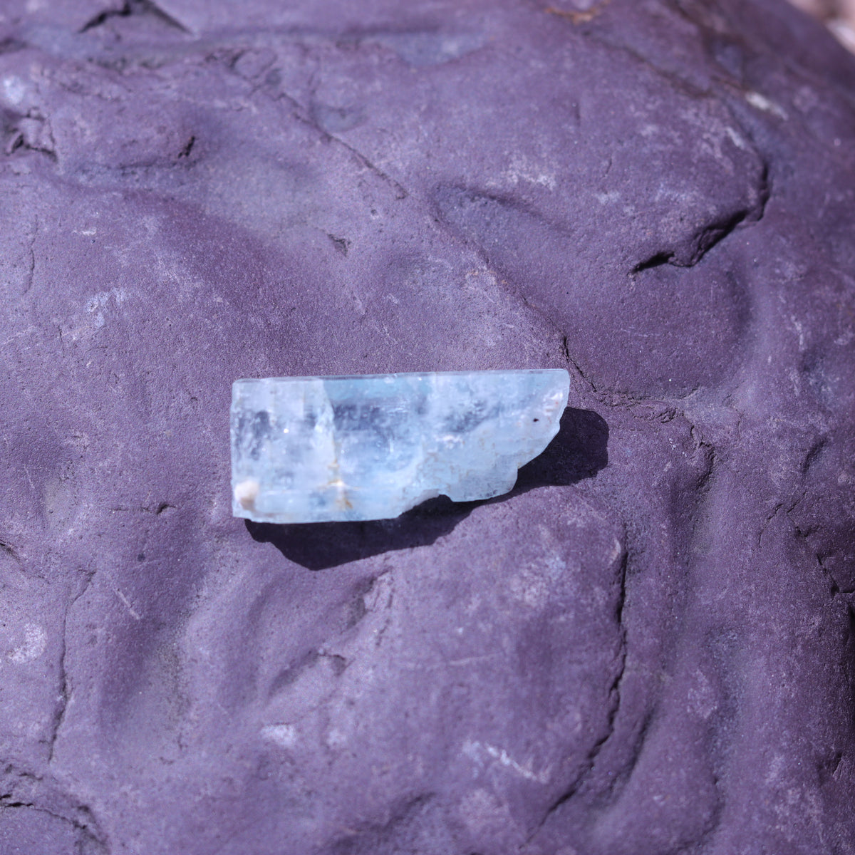 Aquamarine Crystal Natural Key Formation