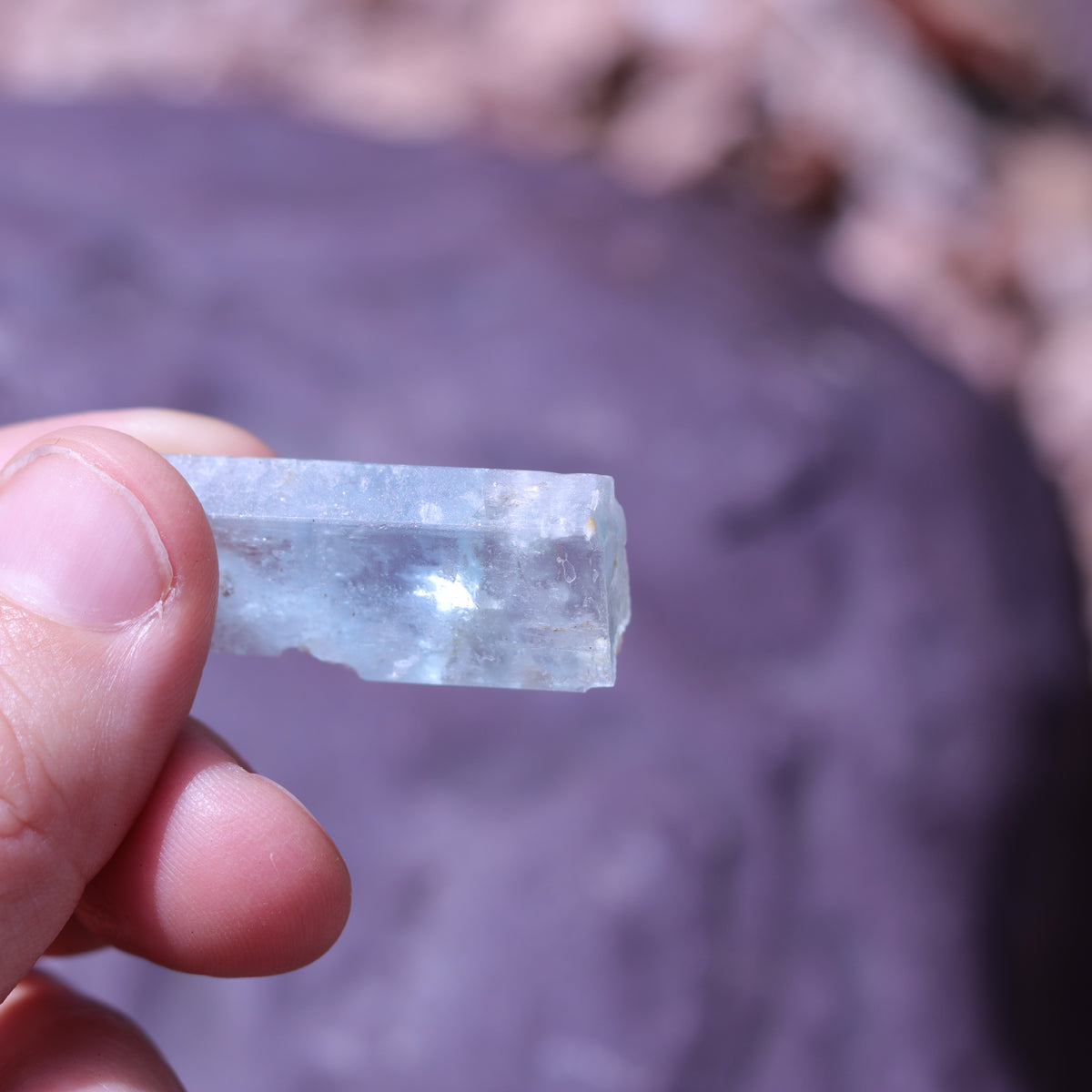 Aquamarine Crystal Natural Key Formation