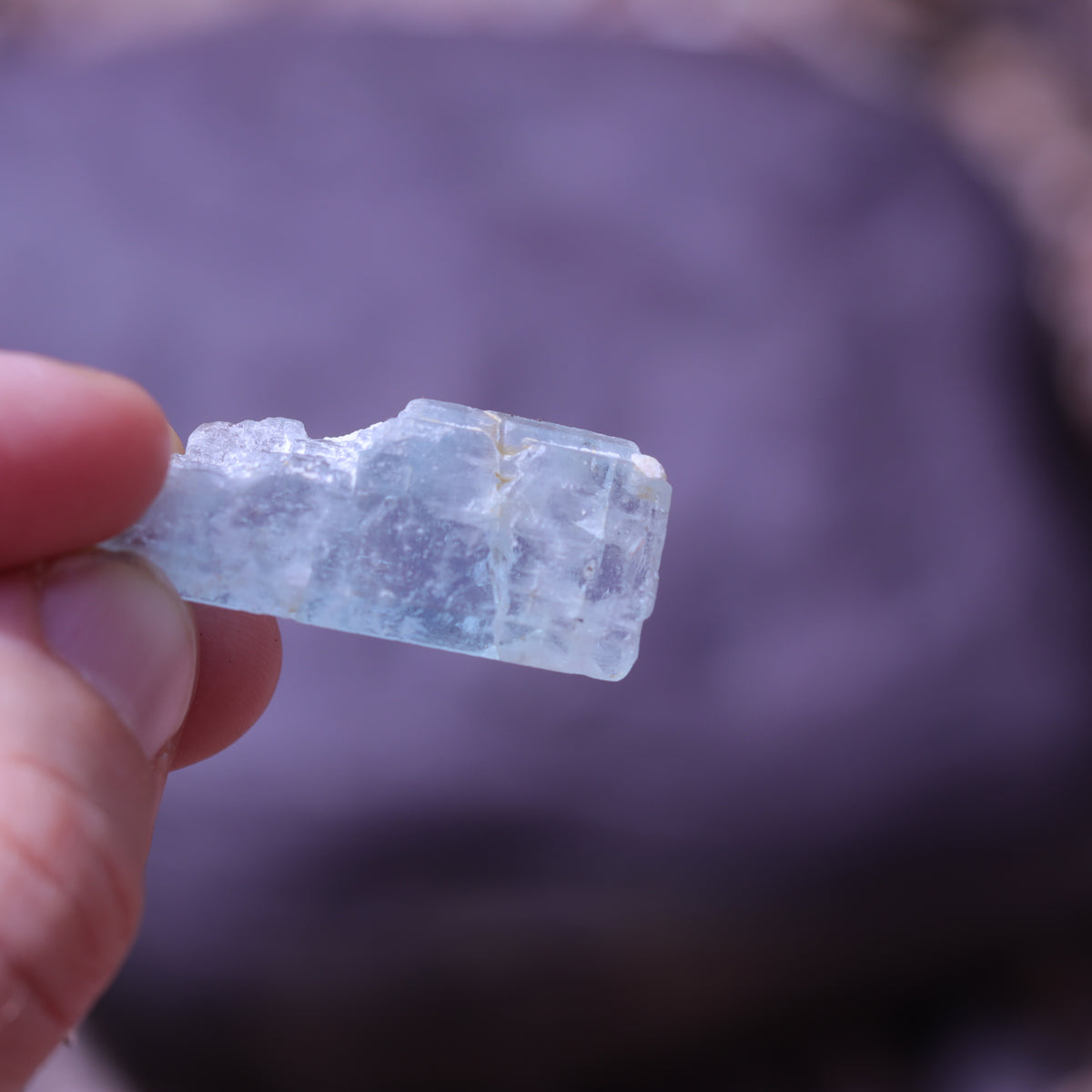 Aquamarine Crystal Natural Key Formation