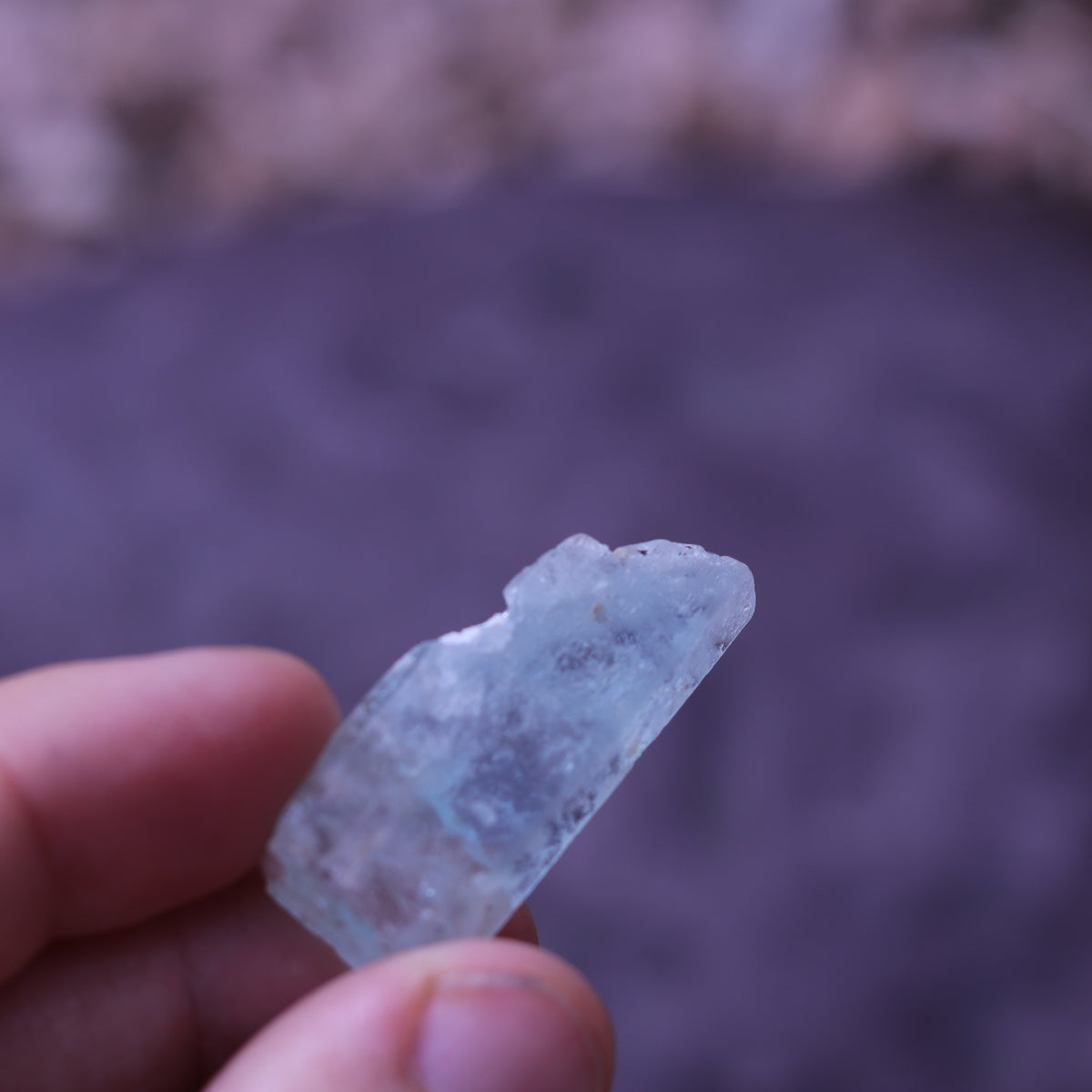 Aquamarine Crystal Natural Key Formation