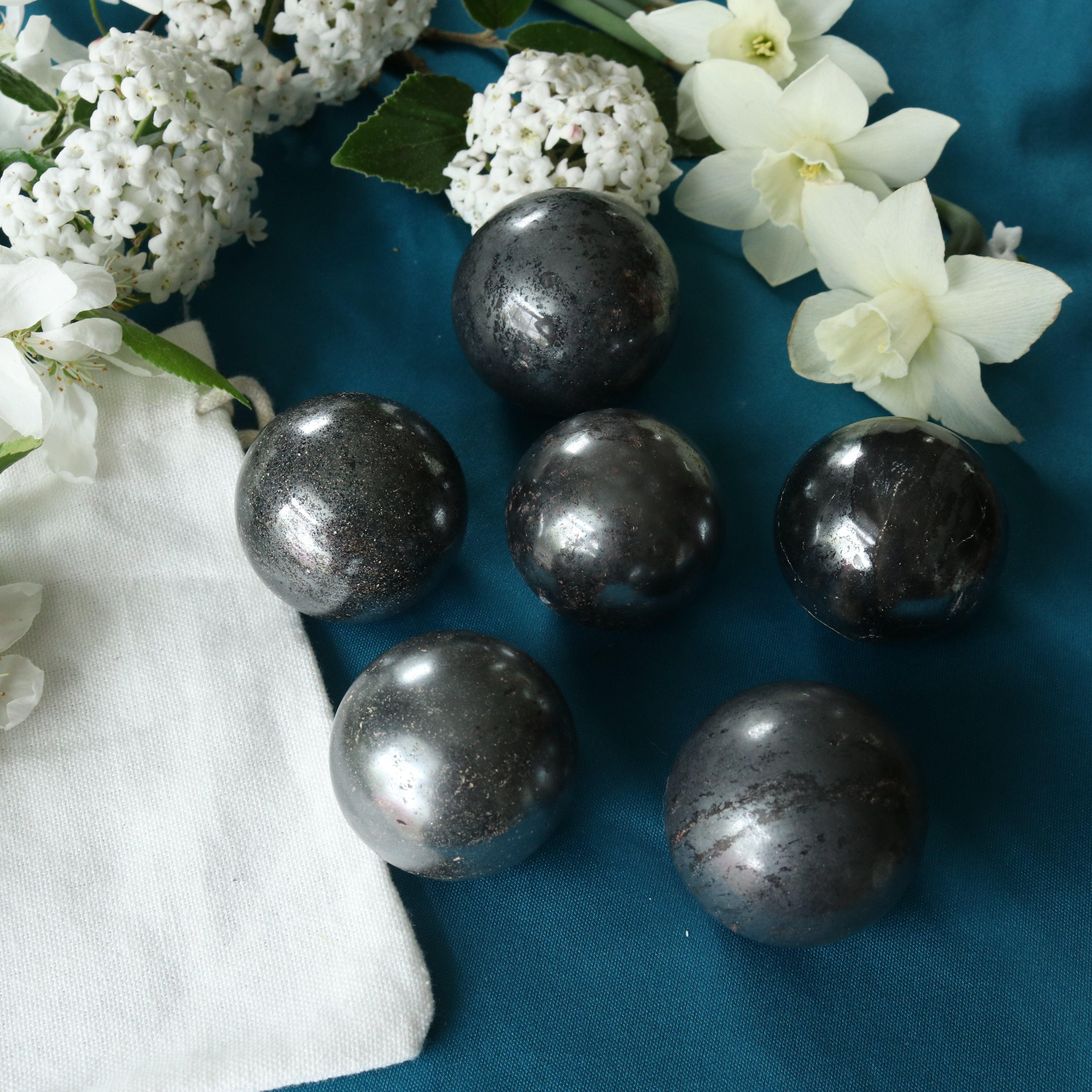 Incredibly Grounding Hematite Sphere - Earth Family Crystals